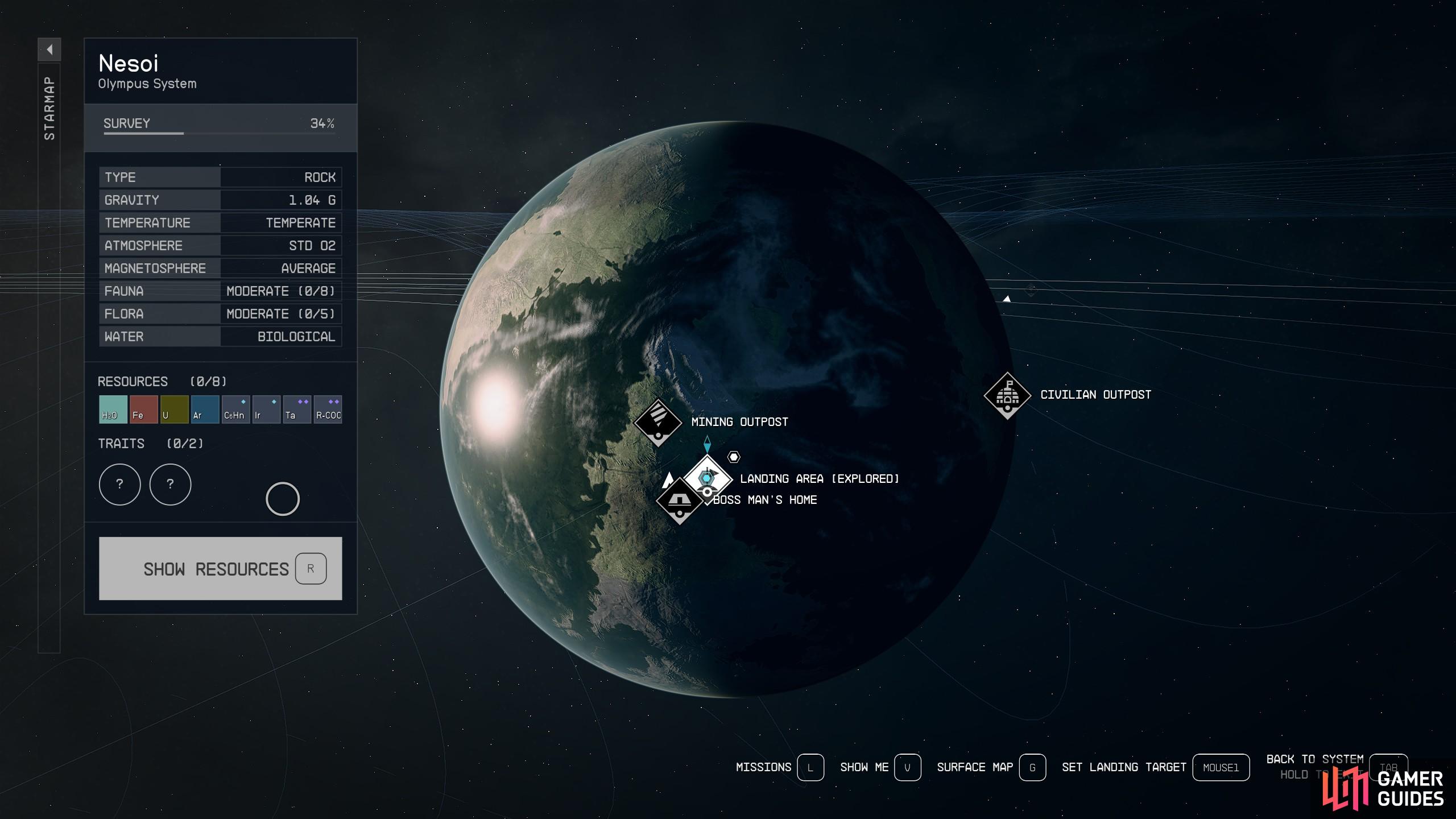 Every planet has traits that you can unlock with some science or exploration.