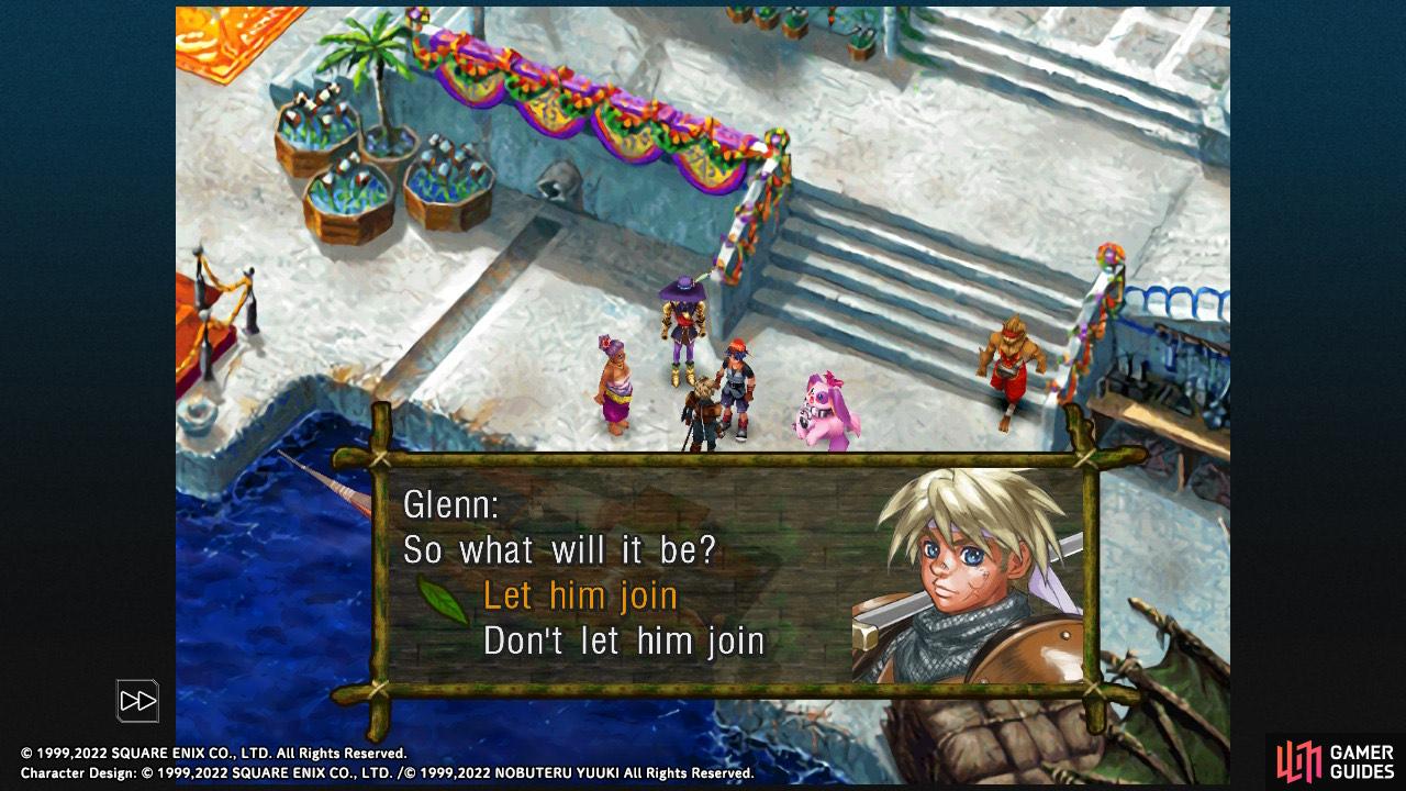 Chrono cross getting glenn