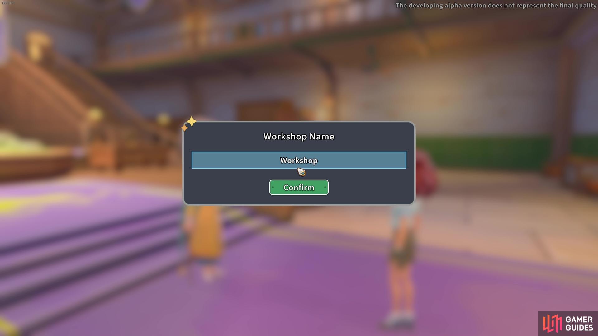 shell give you the option to name your workshop.