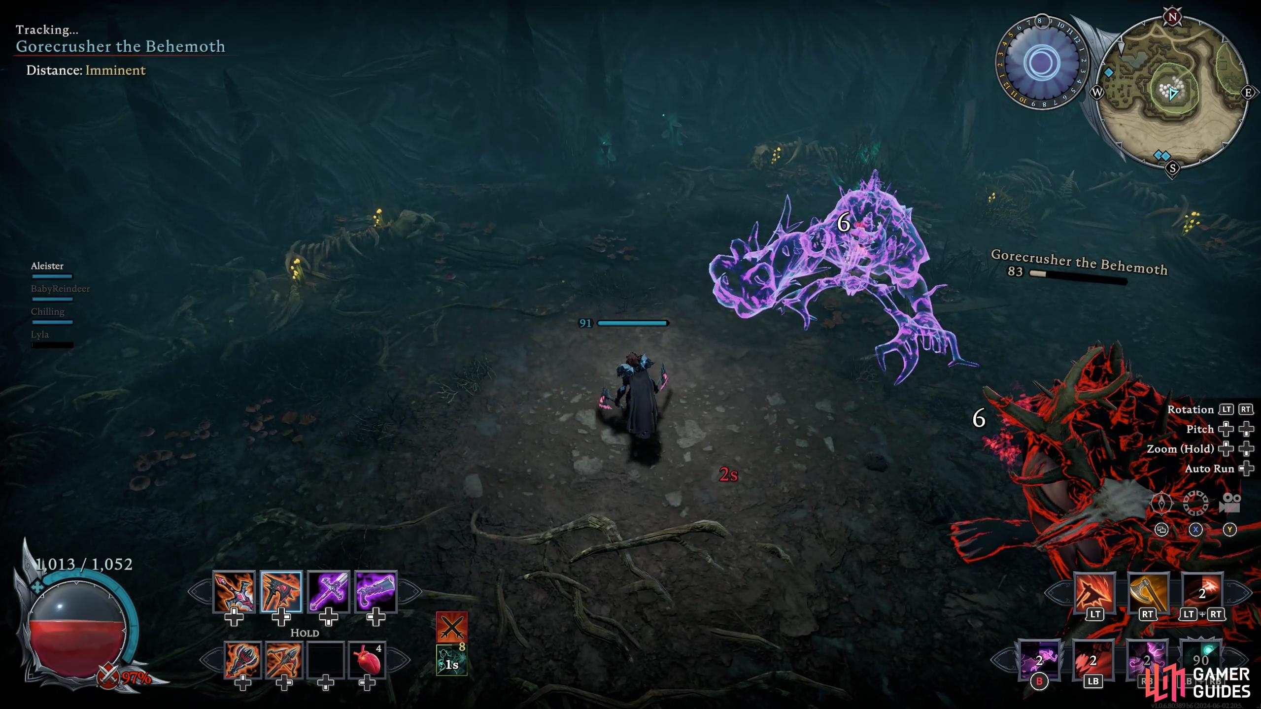 When you reduce the Spectral Behemoths health, it’ll be in a downed state before eventually getting back up.