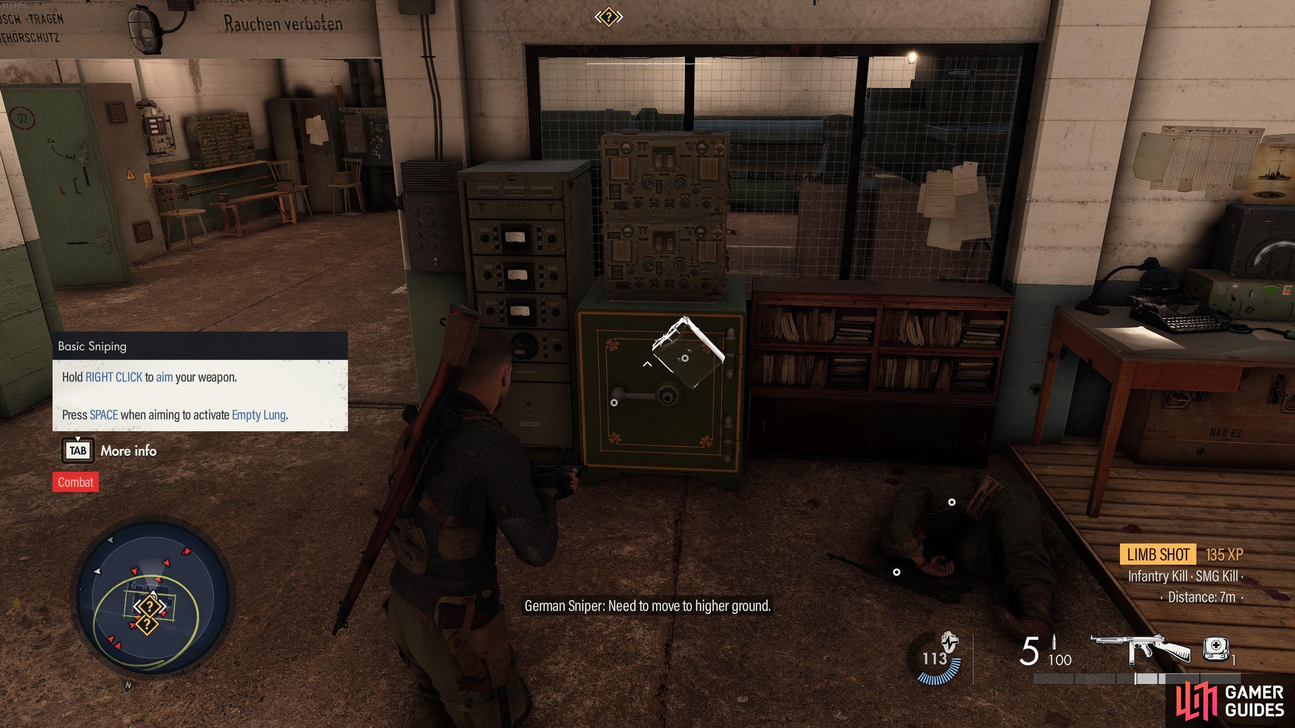 You'll find the document within the safe chest near the generator room.