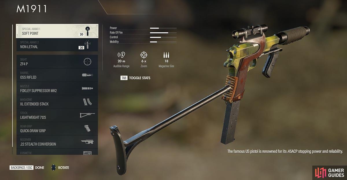 Unlocking extra skills allows you to add different types of special ammo to your loadouts.