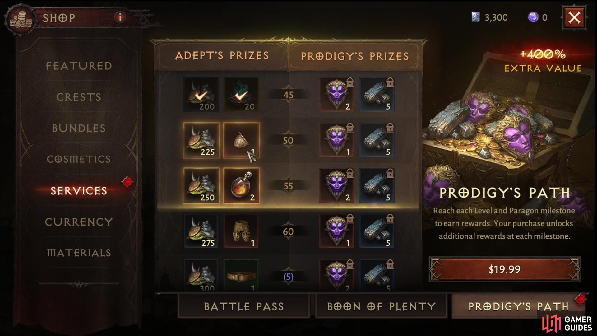 Diablo Immortal Battle Pass Season 2 rewards including rank 40 Empowered  rewards