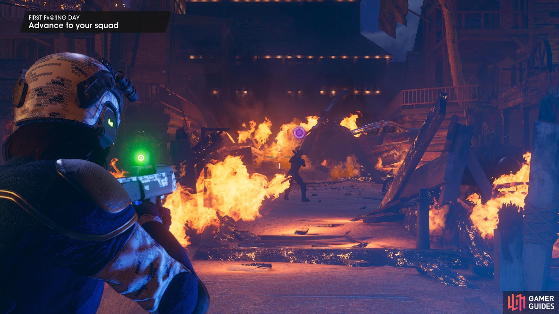Ooh, pretty fire. You will be seeing a lot of that in Saints Row’s first mission.