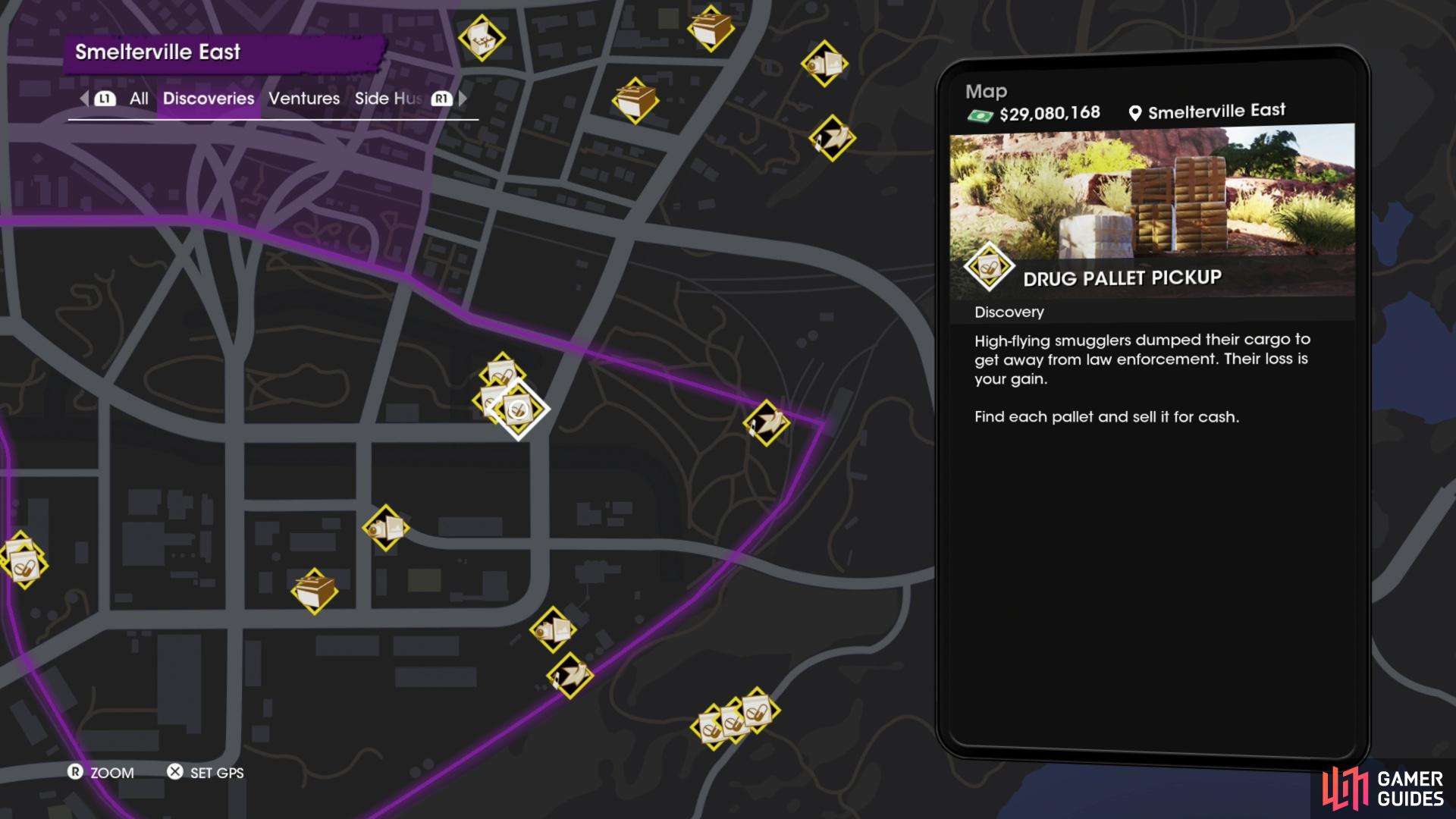 Look for Drug Pallet Pickup Discoveries on the map - they tend to come in clusters.