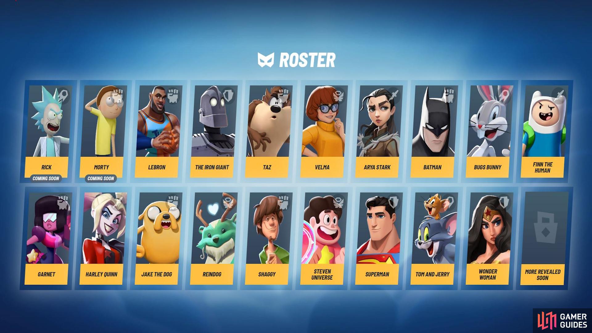 All Multiversus Characters Rosters 