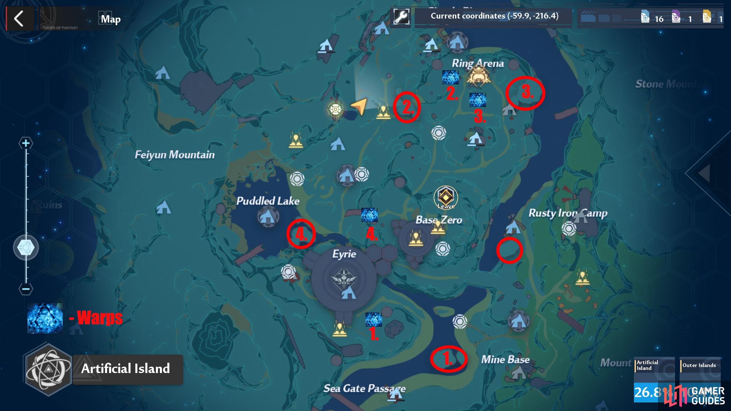 Artificial Island Map & Exploration Guide