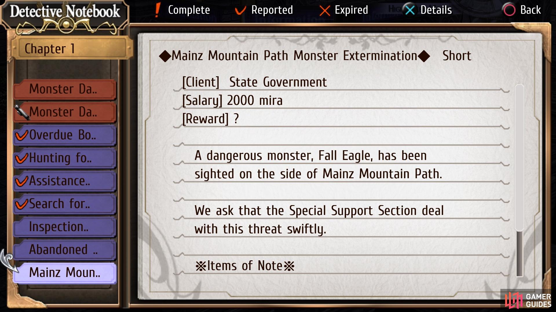 This request requires you to kill a specific monster