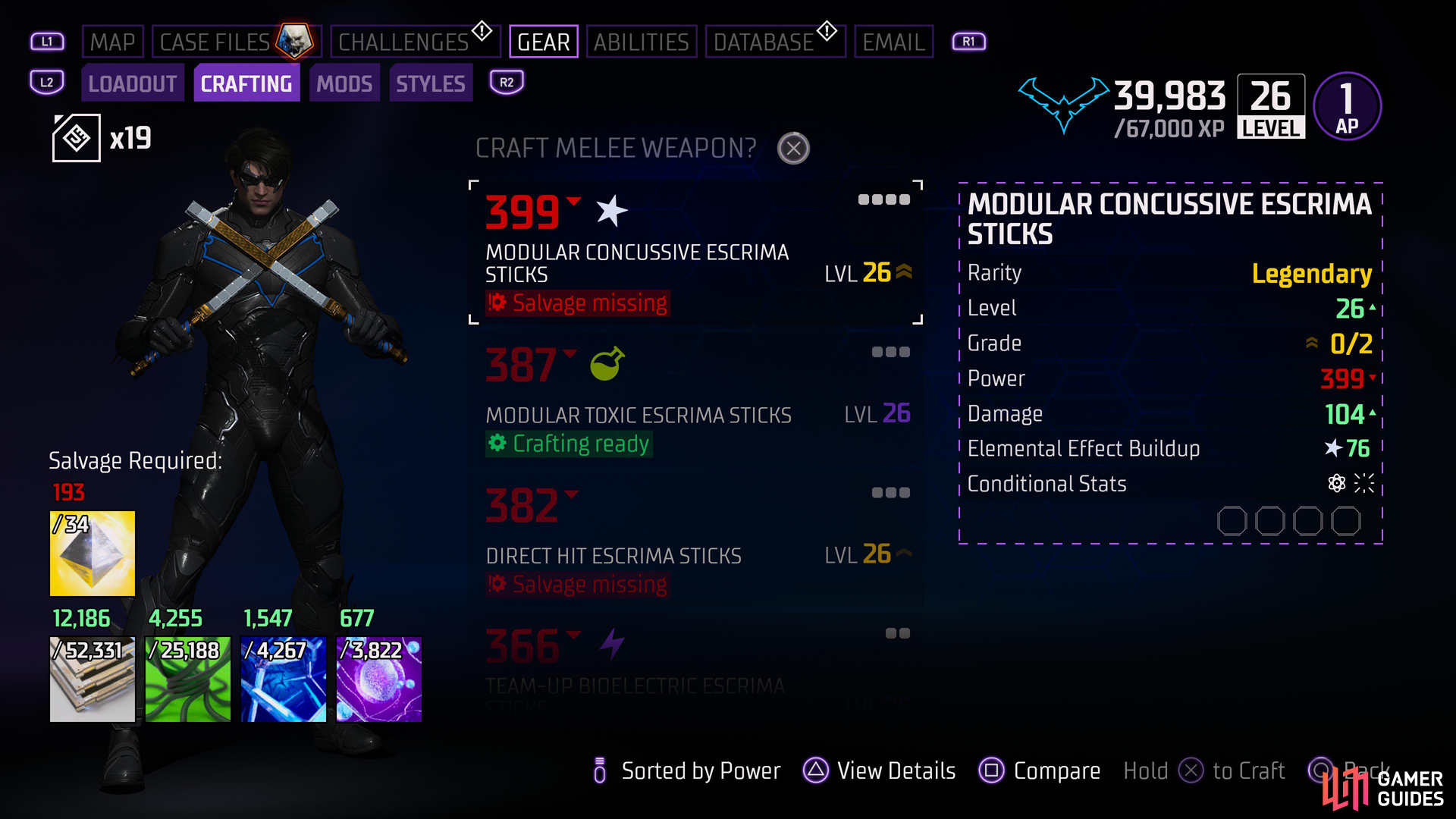 Legendary gear can boast higher stats, more mod slots and more passive stats than more common gear of a similar level.