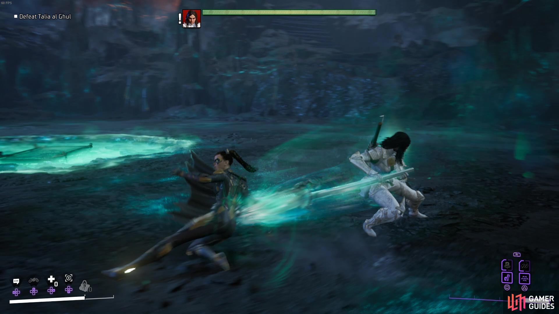 The spear is pretty tough to dodge!