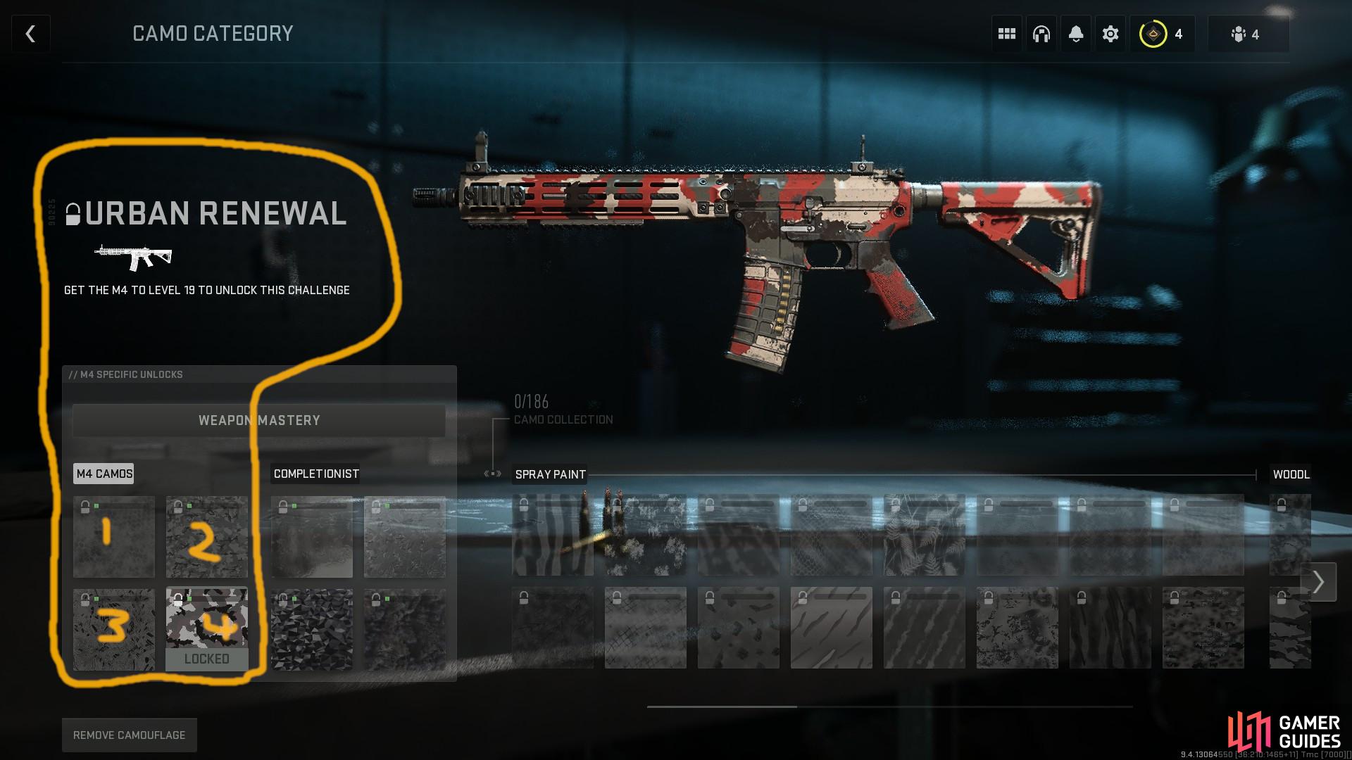 You need to level up your gun and unlock the weapon challenges before completing them to unlock gold camo.
