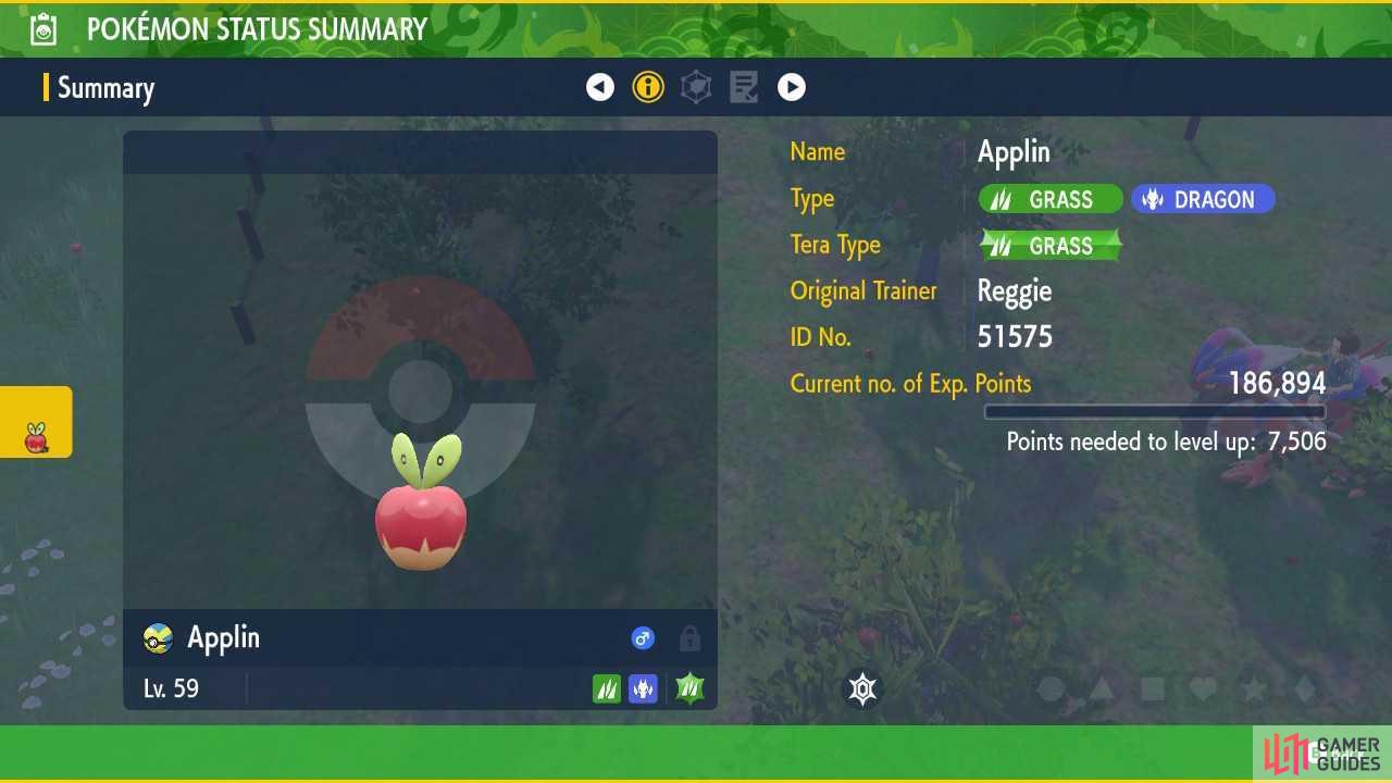 Applin has a unique Grass / Dragon-typing, a trait that it will carry when it evolves into Drpplin.