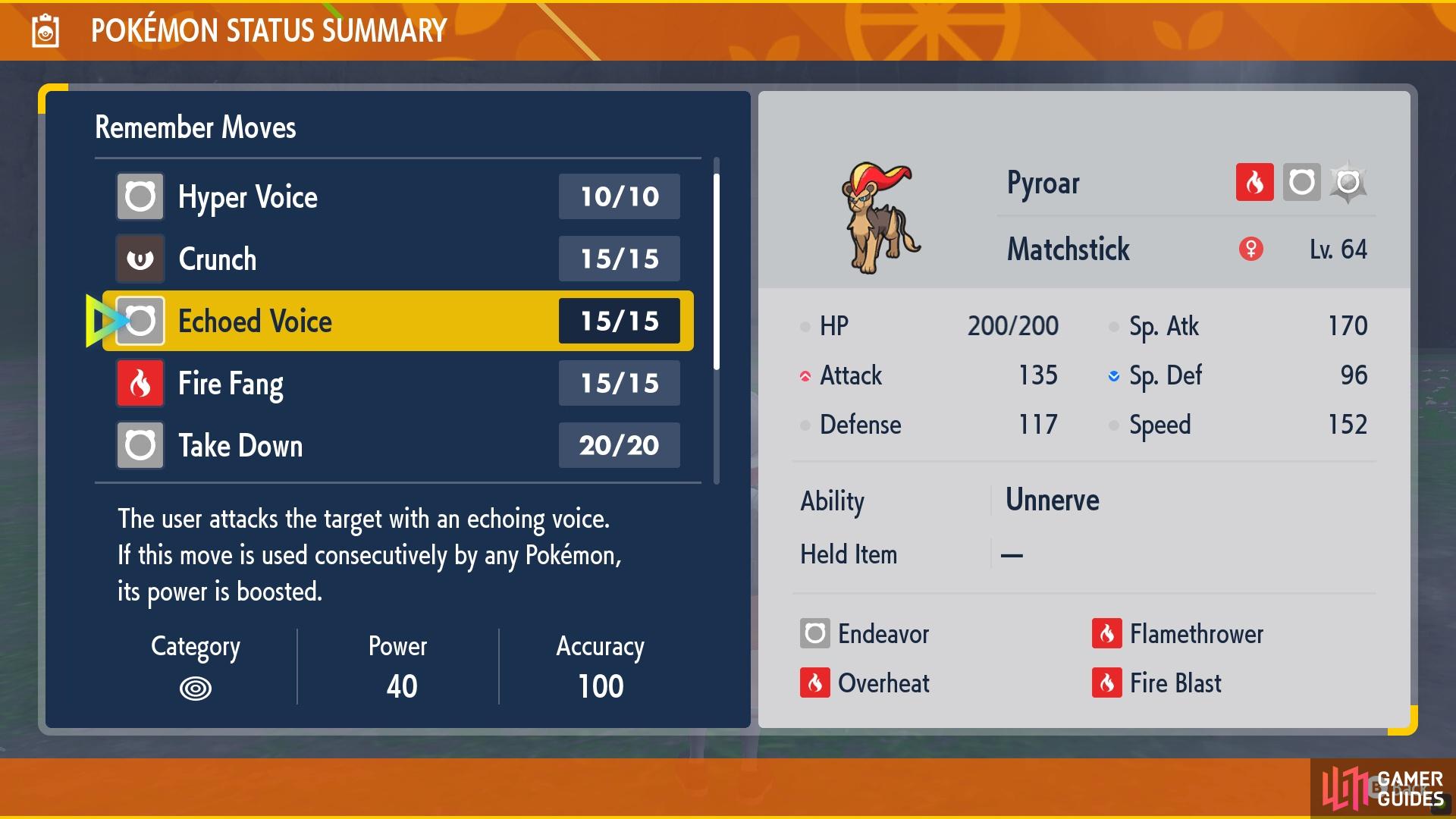 You can now switch between all the moves that your Pokémon knows and alter its moveset!