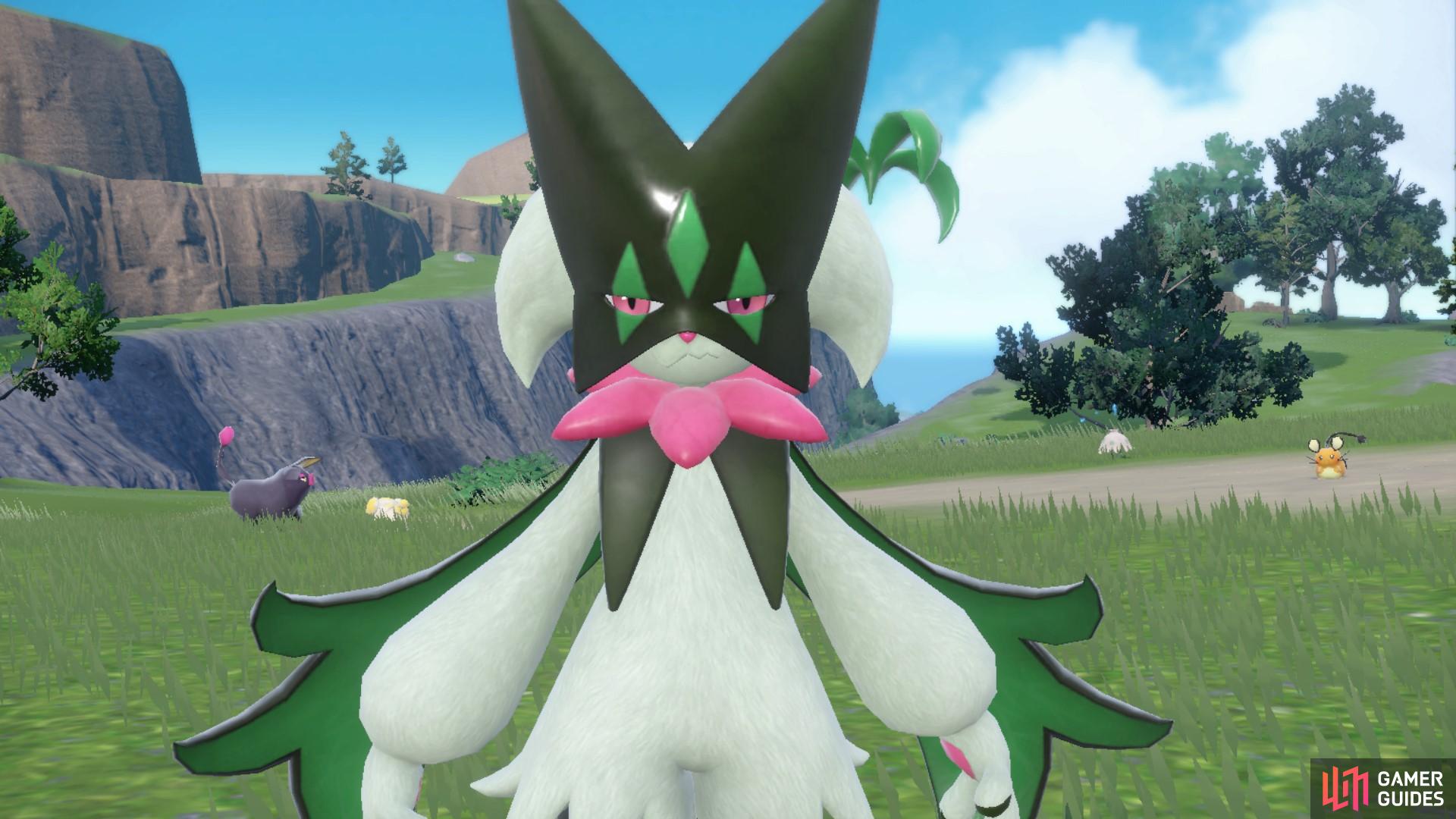 Meowscarada is a powerful Grass and Dark type Pokémon.