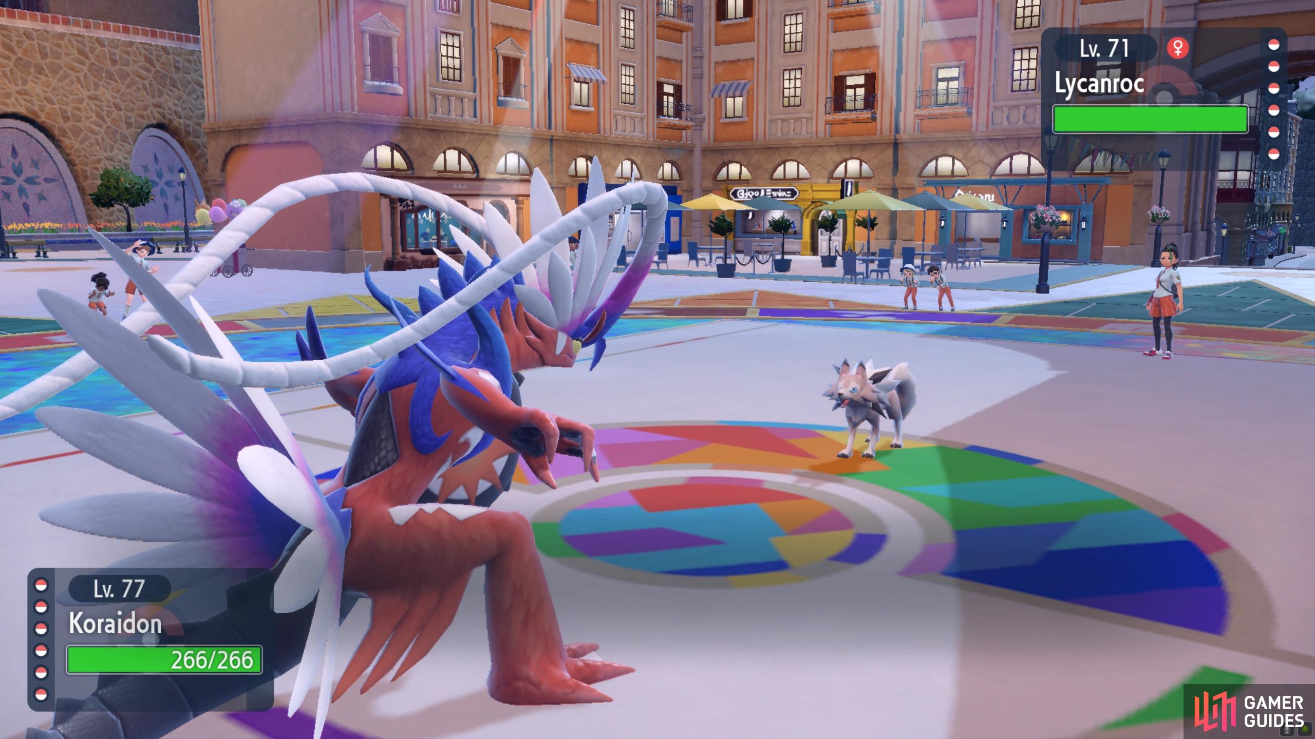 Fighting a Legendary Pokémon is sure to make Nemona excited.