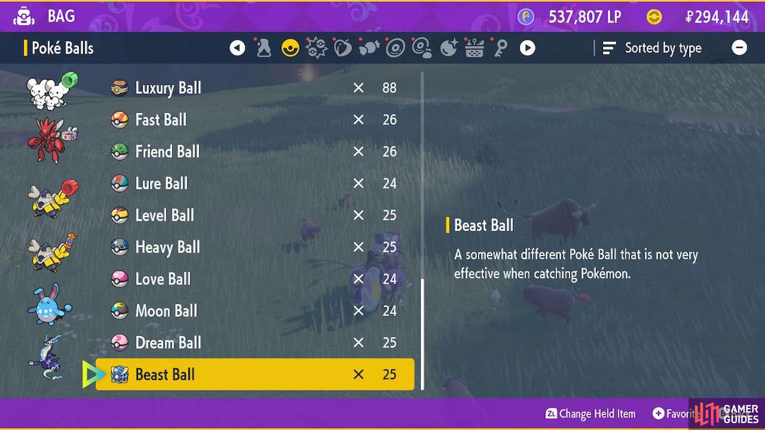 Beast Ball x5 Scarlet and Violet
