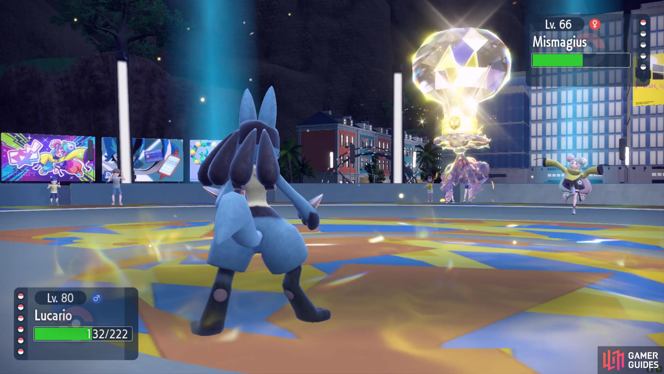 Lucario isn’t the best choice here, but if it’s high Level enough, it could work.