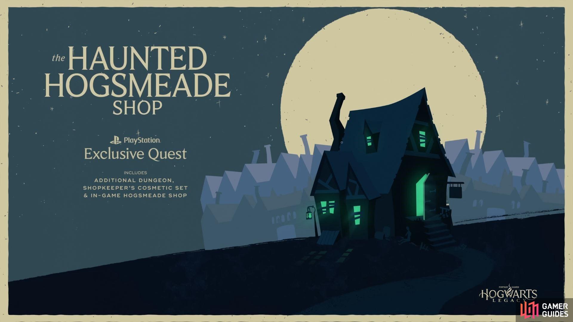 The Haunted Hogsmeade Shop (Credit: PlayStation Youtube).