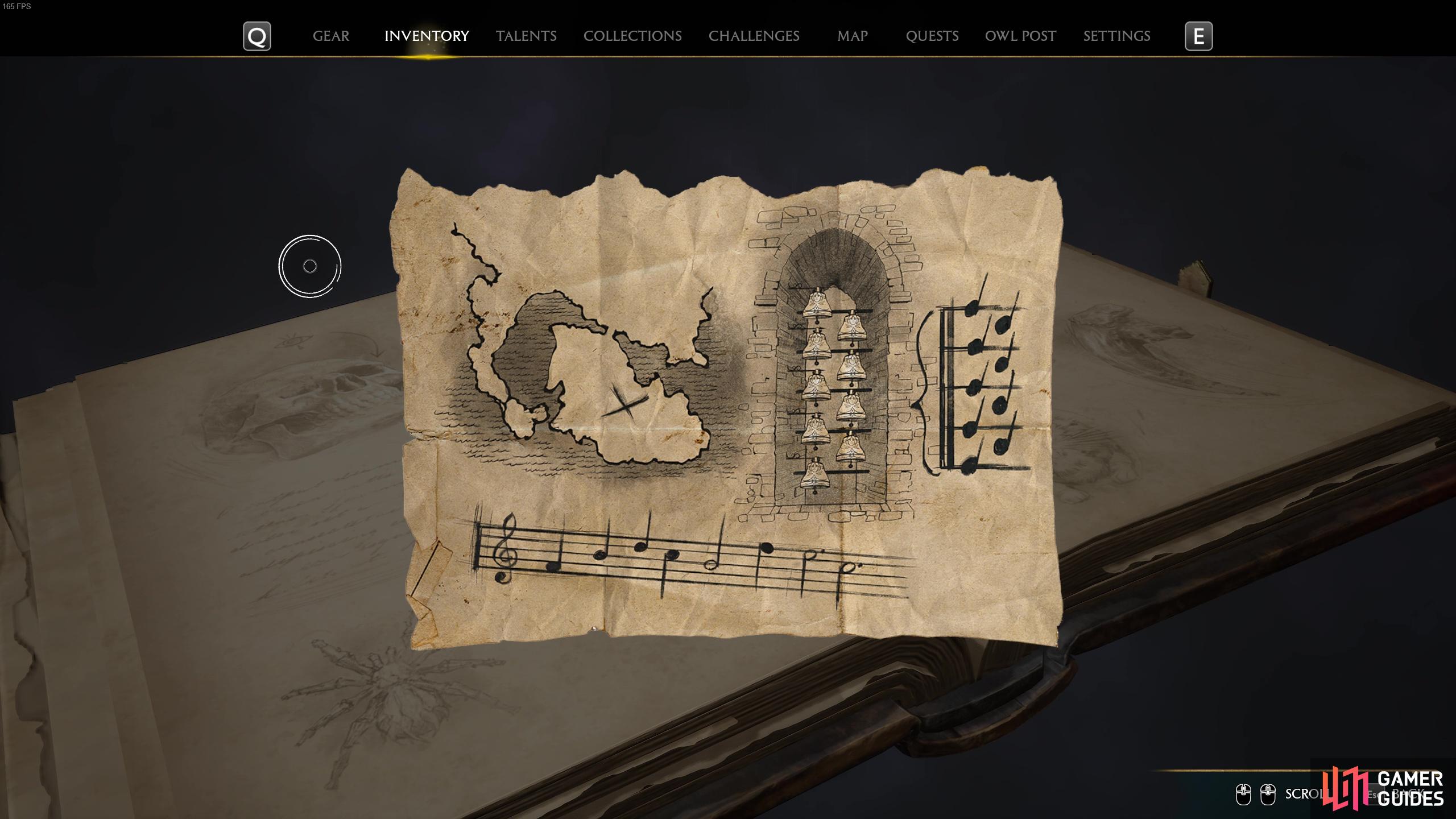 The musical map holds the key to the puzzle!