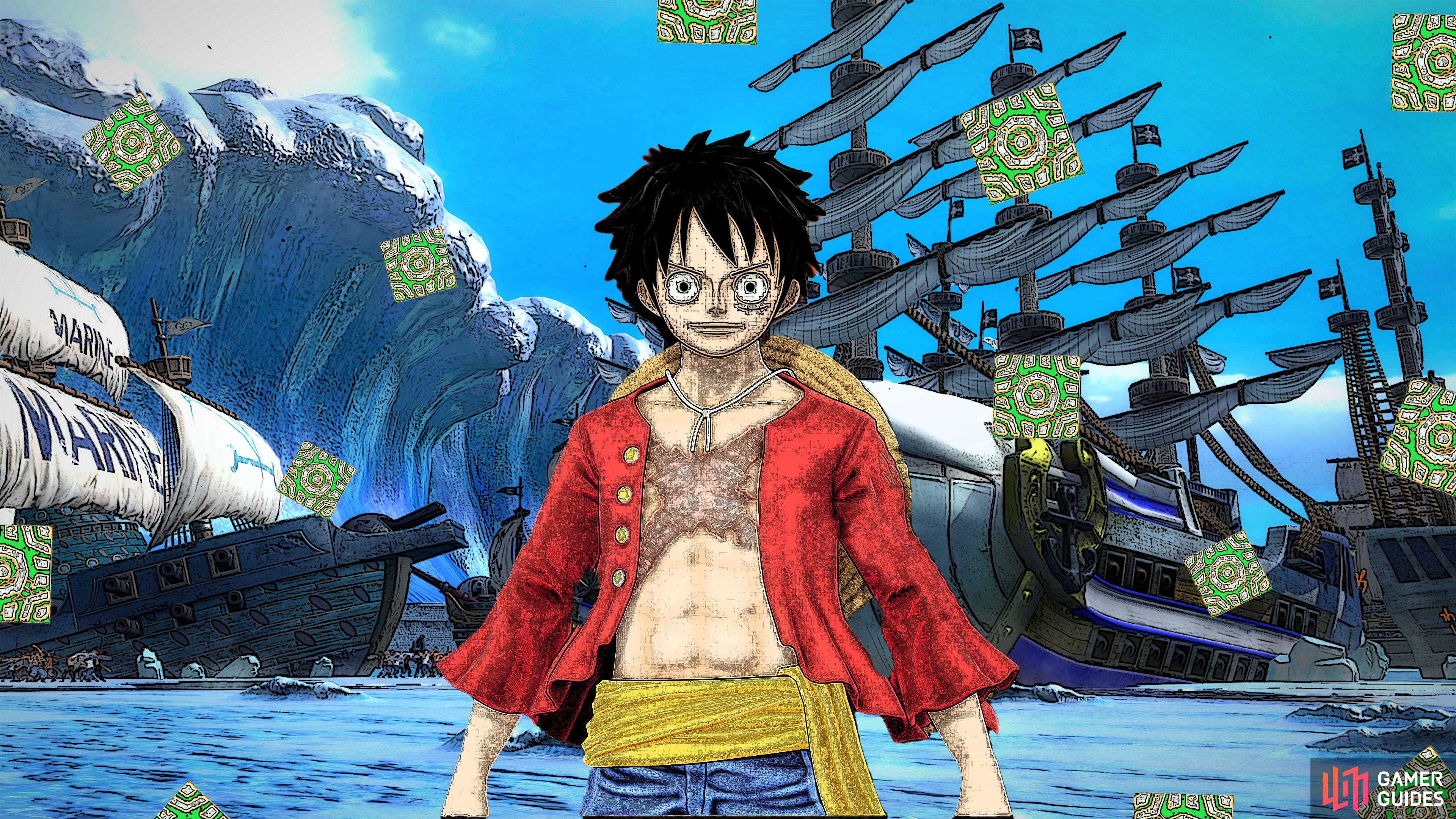 Luffy only needs 50 Cube Fragments to unlock the trophy/achievement.