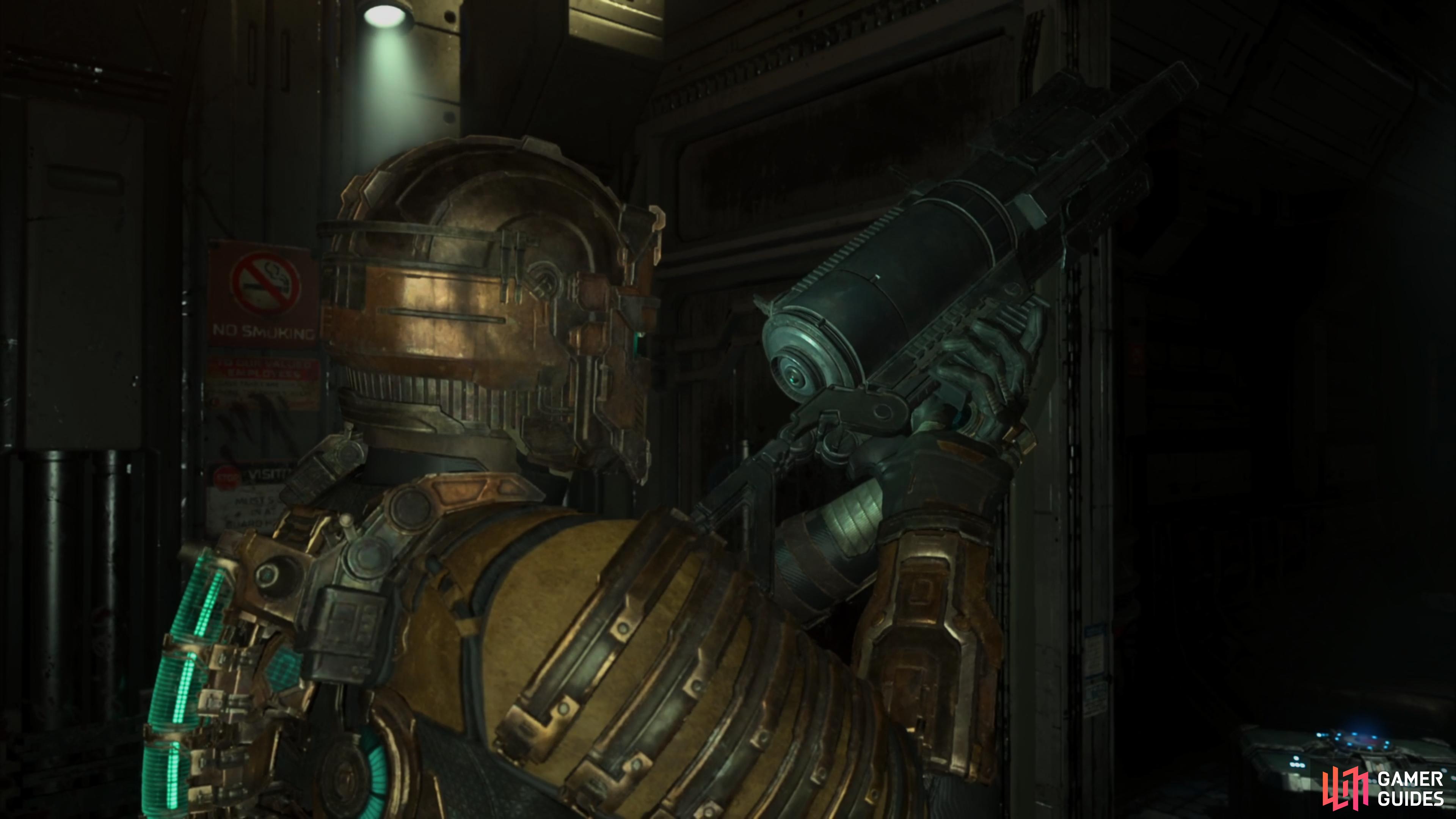You’ll get to use a variety of weapons in Dead Space.