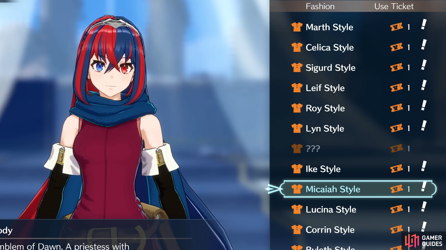 The amiibo costume unlock list from the !Fire Emblem Engage Somniel trailer.