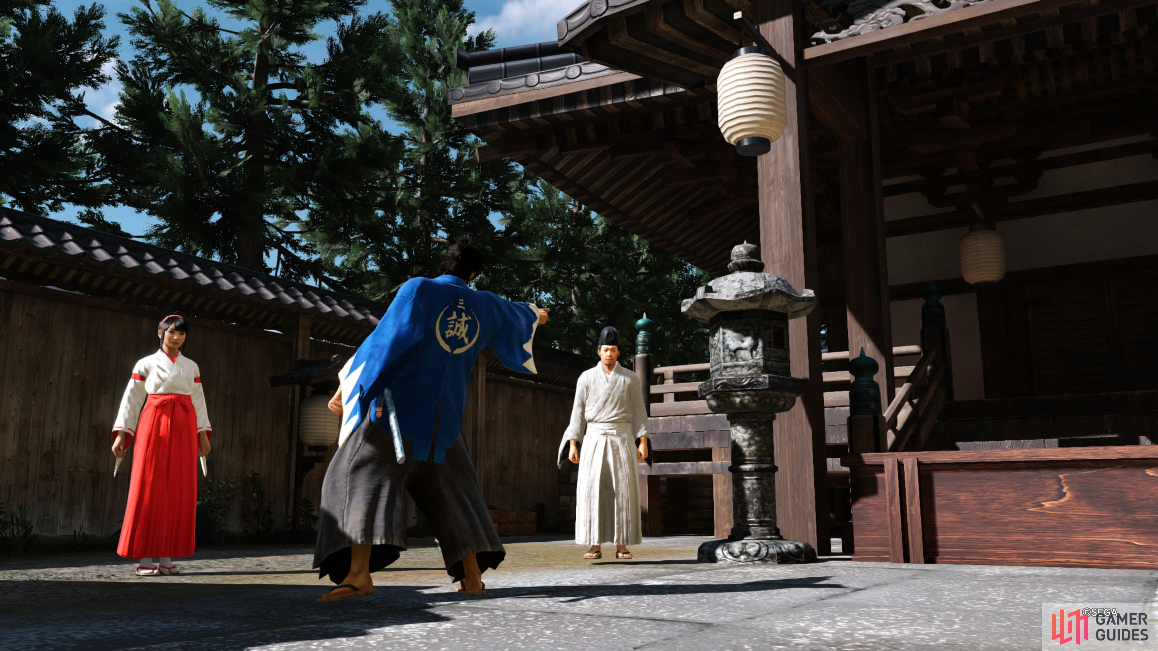 You can spend Virtue (currency) to purchase rare items from the Shinto Priest’s Shop.