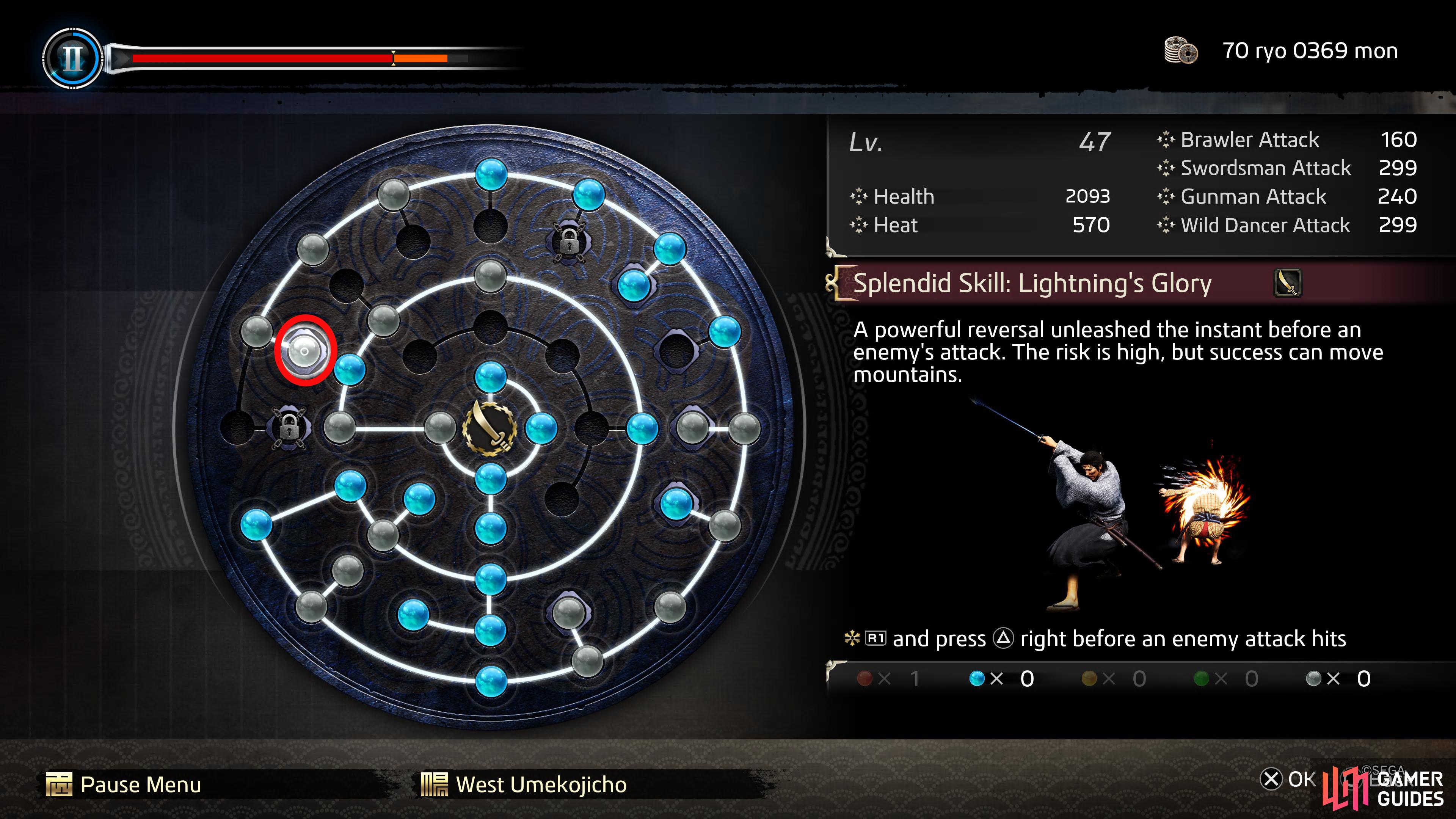 Here is where Lightning’s Glory appears on the Ability Wheel.