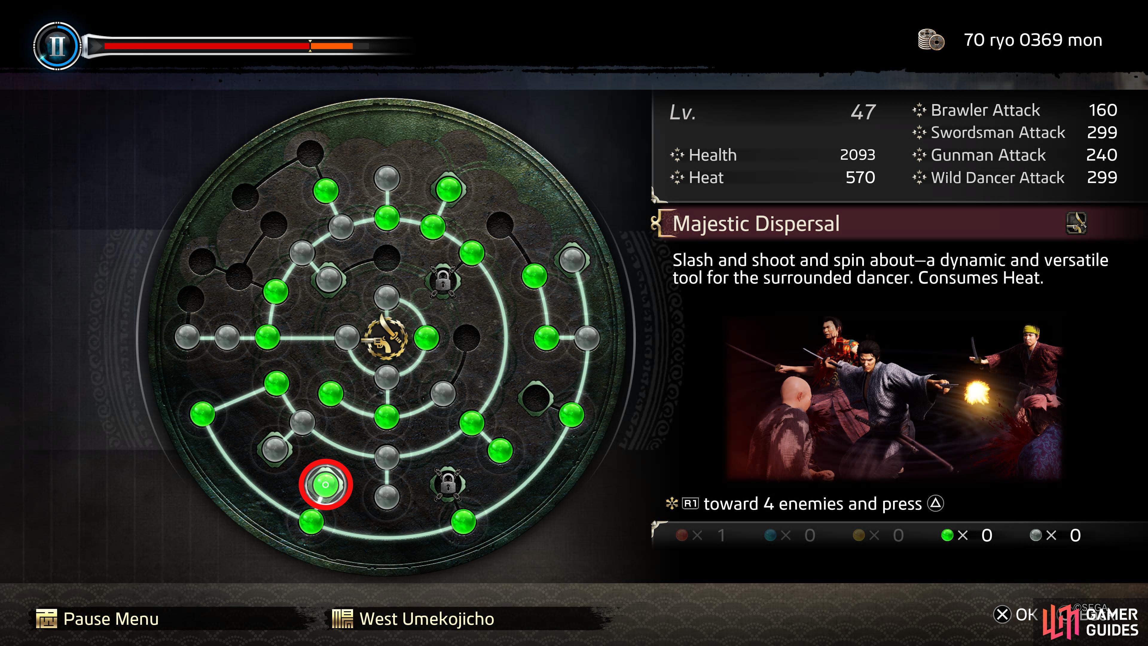 Here’s where Majestic Dispersal is on the Ability Wheel.