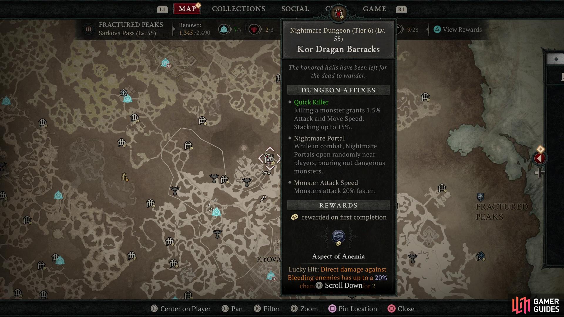 diablo 4 dungeon map