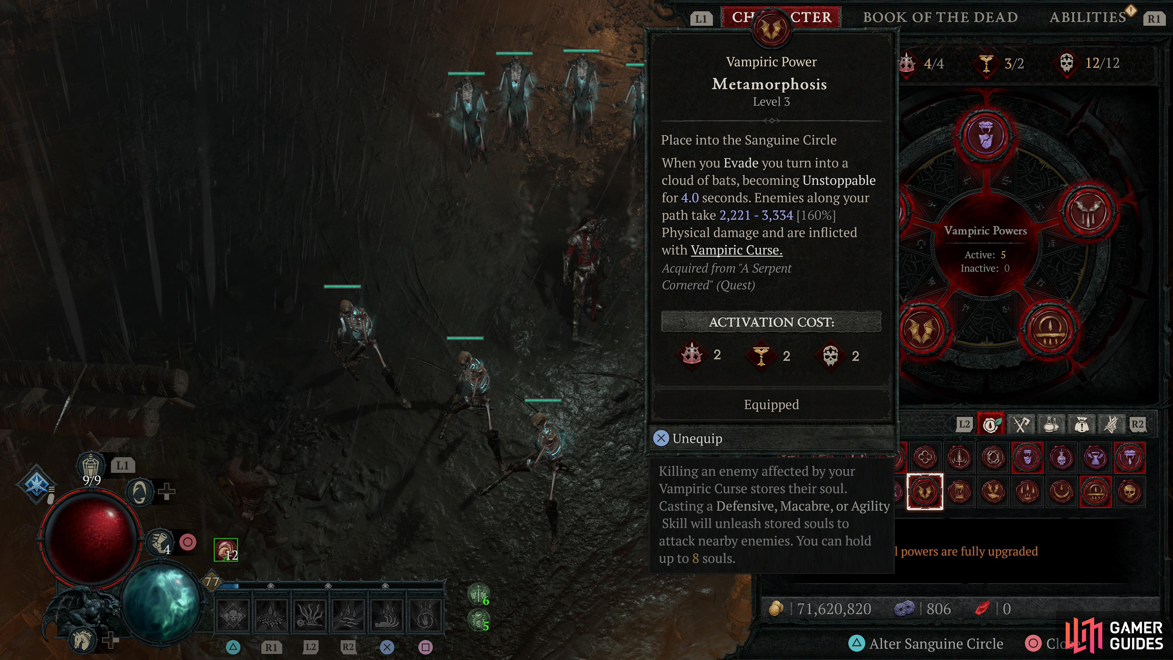 Several vampiric powers inflict - or benefit from - the Vampiric Curse debuff.