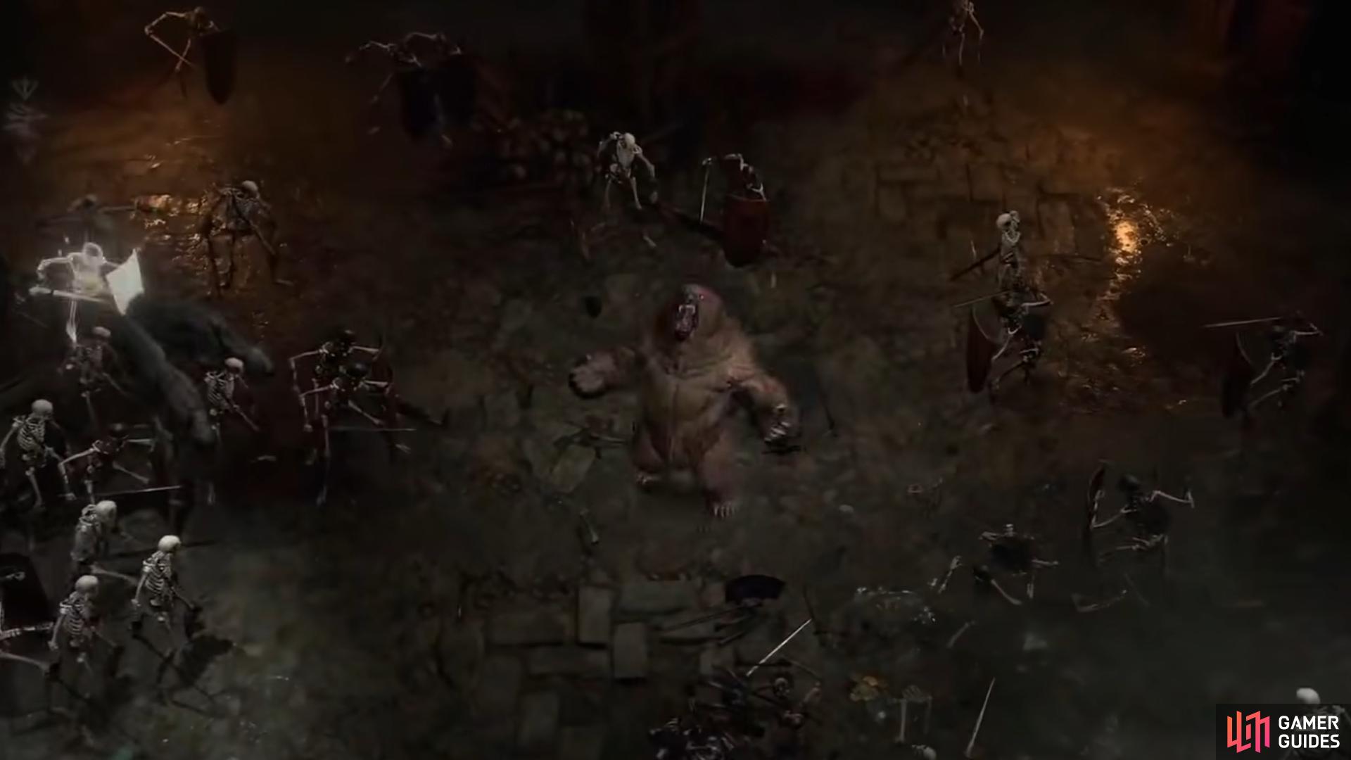 The Diablo 4 Druid build will center entirely around the bear-themed skills. Image via Blizzard Entertainment.
