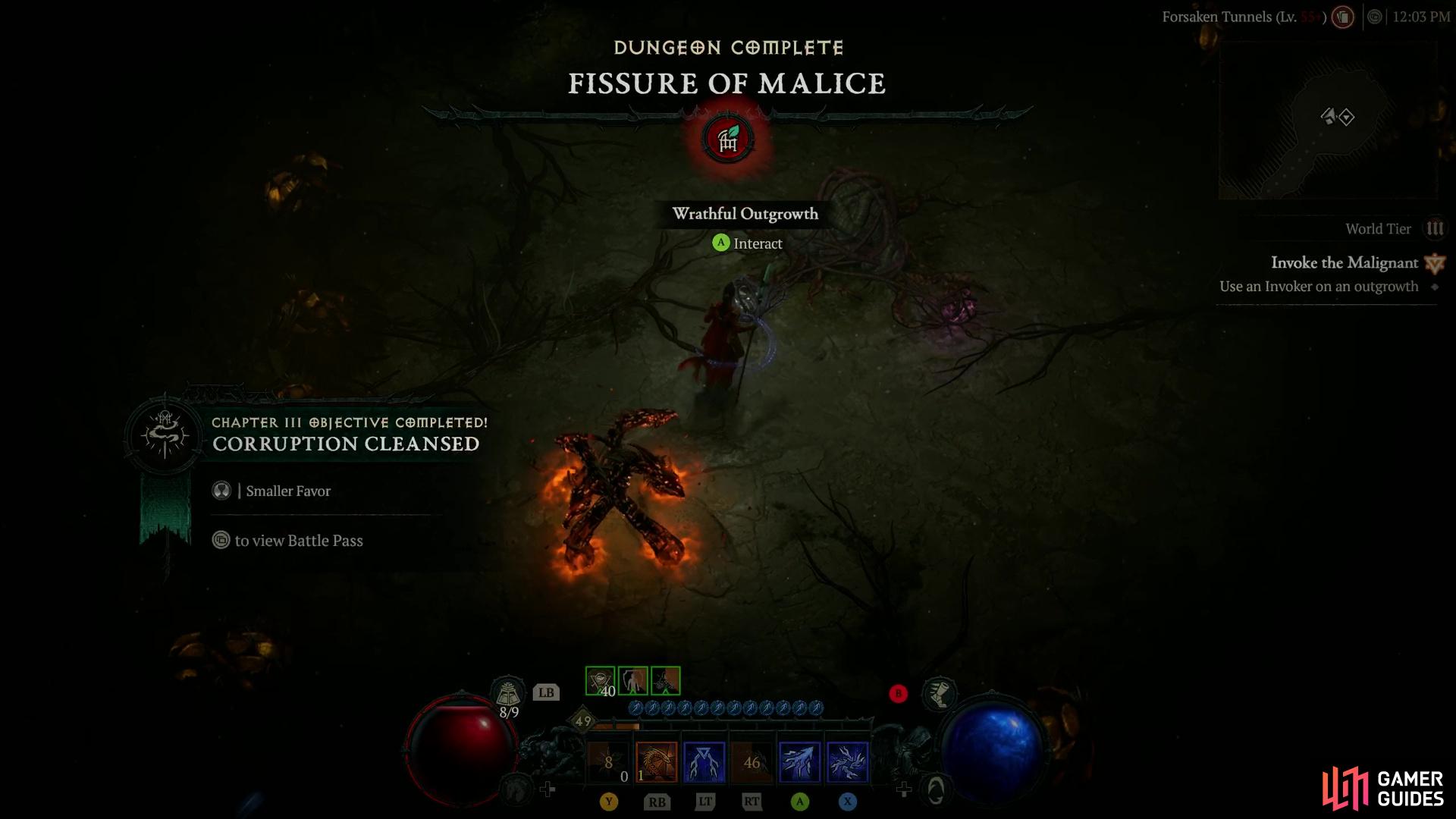 To use your Wrathful Invoker in Diablo 4, find a Wrathful Outgrowth in a Malignant Tunnel.