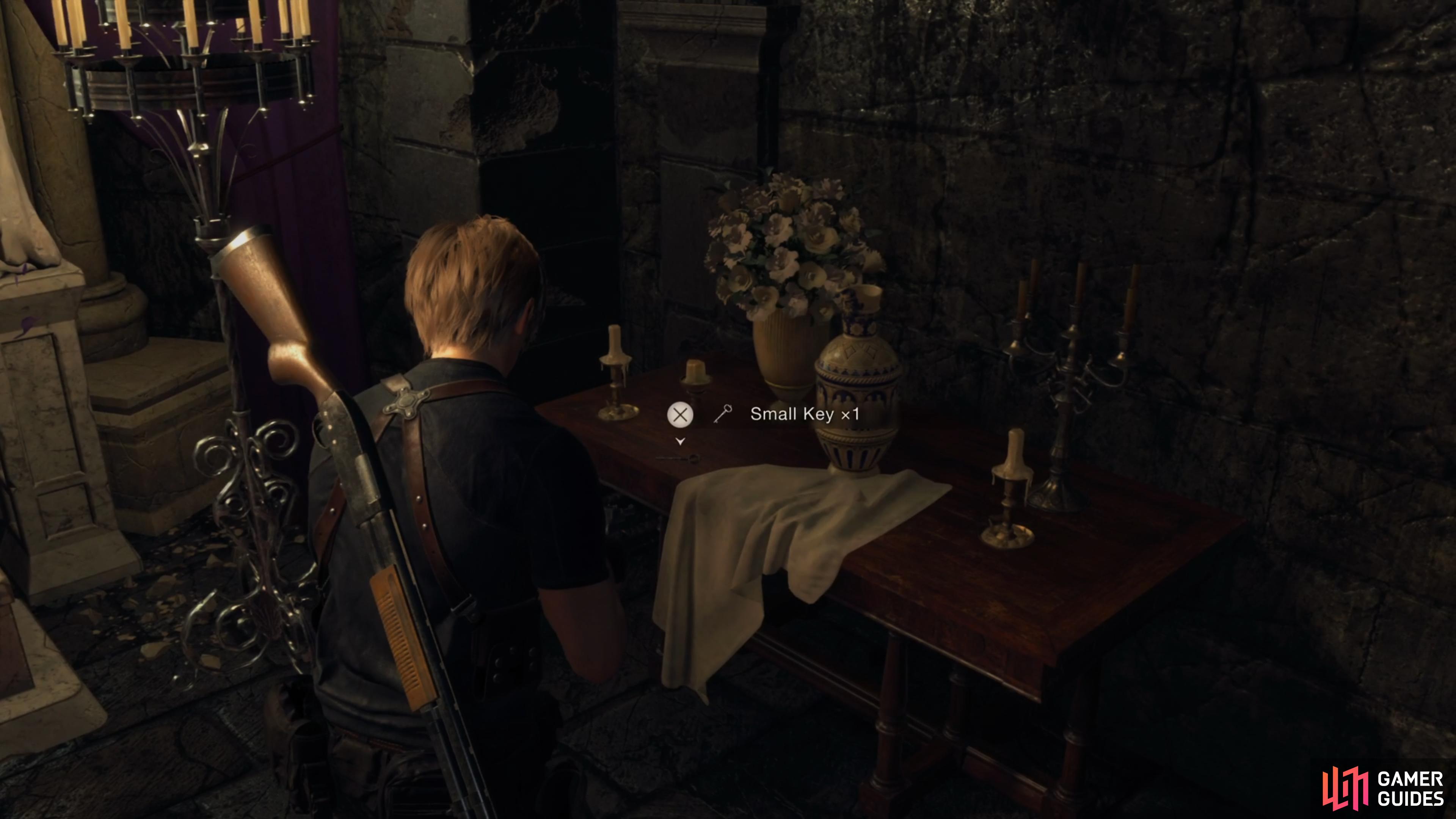 You will need to find the Small Keys to open the locked drawers in RE4 Remake.