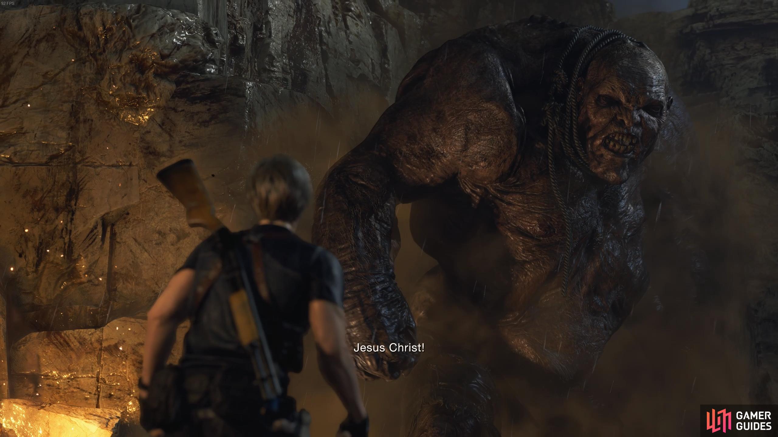 The Giant Troll (El Gigante) in Chapter 4, Resident Evil 4 Remake.
