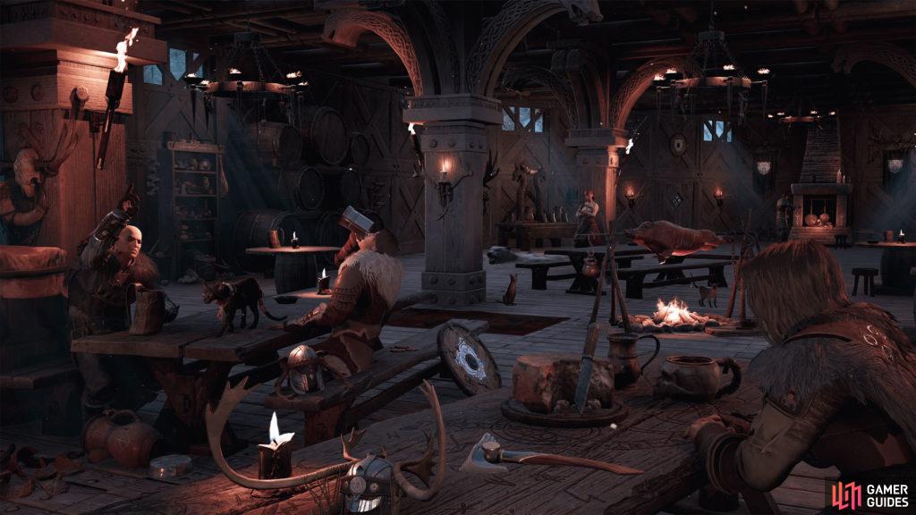 A view of the potential for creating thriving taverns in Conan Exiles. Image: official Funcom media.