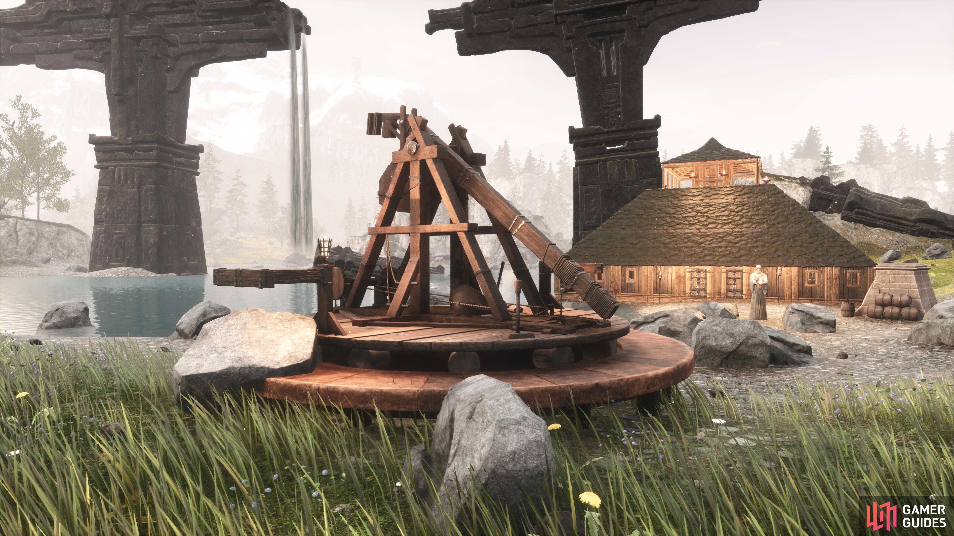 Any good base needs a trebuchet to defend it in Conan Exiles.