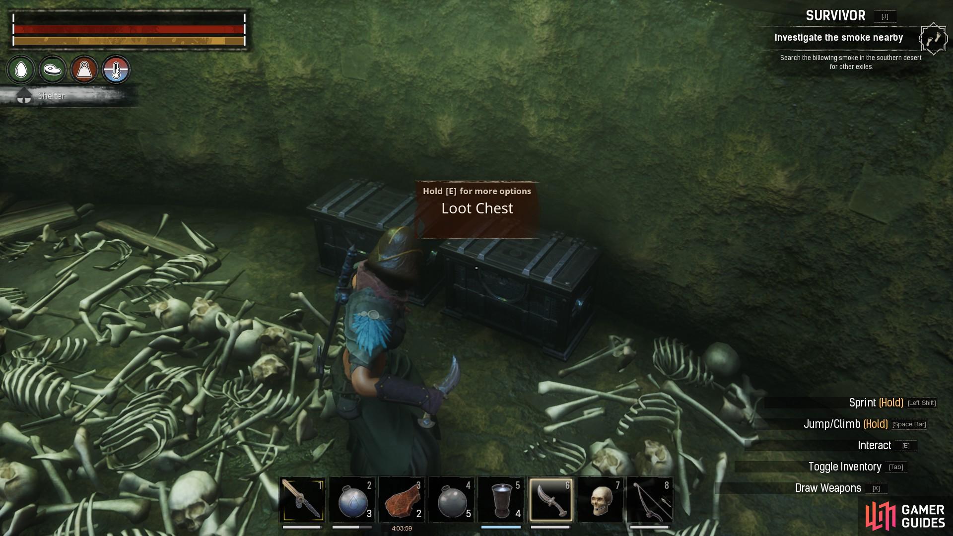 Two Legendary Chests in The Dregs.