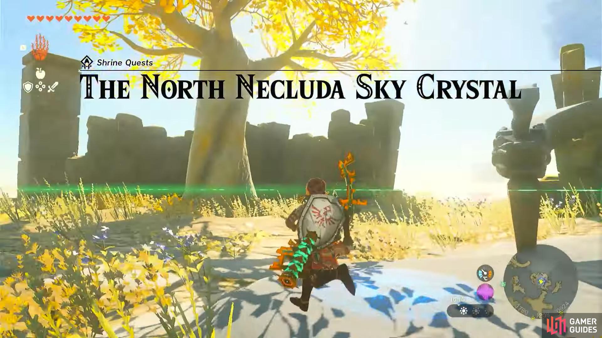 Starting The North Necluda Sky Crystal Shrine Quest.