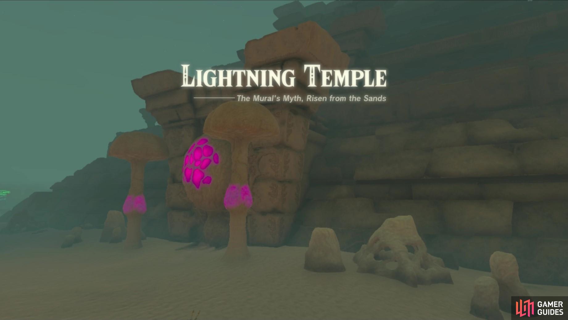 The Lightning Temple in Gerudo. 