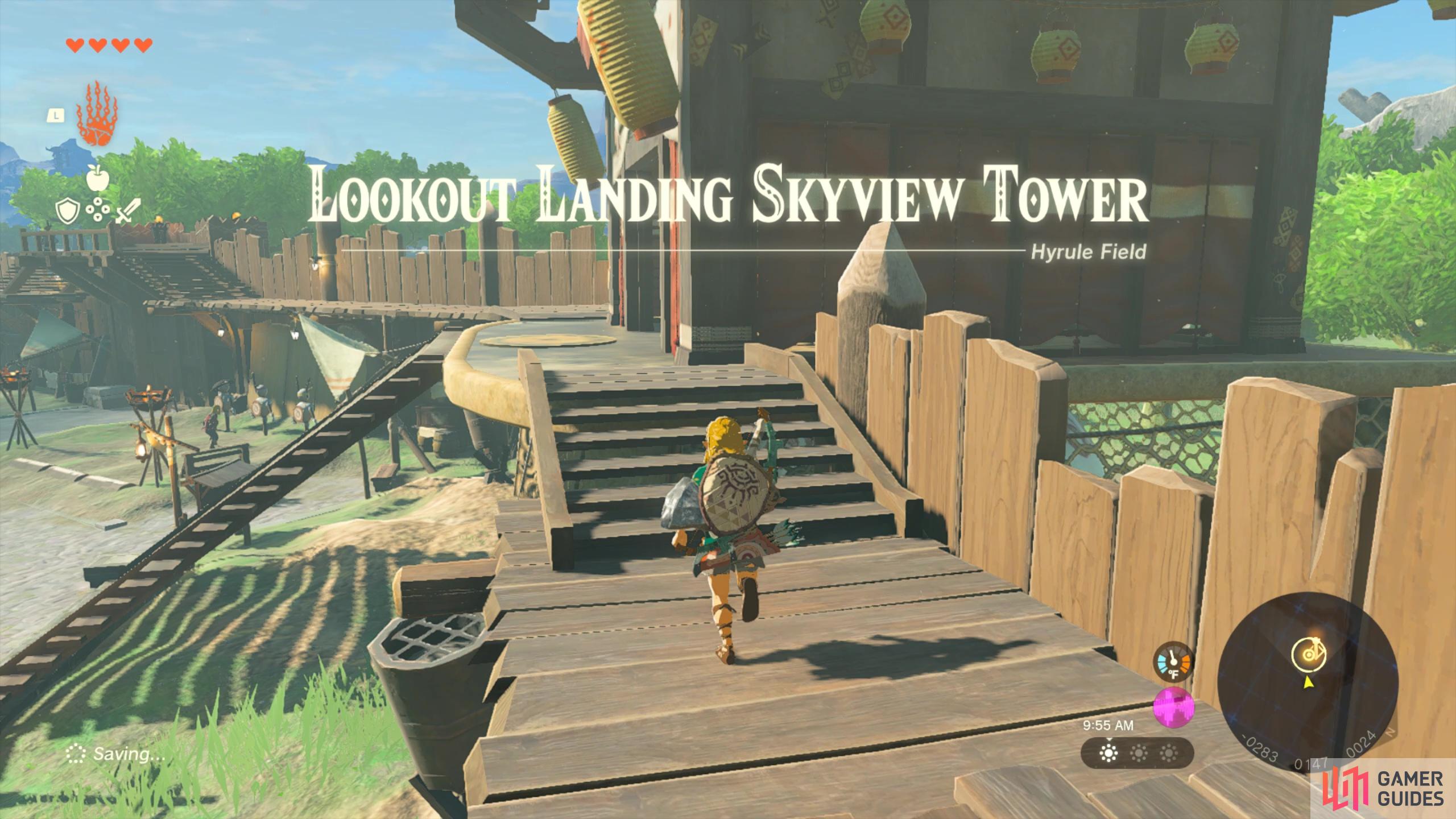 Lookout Landing Skyview Tower. 