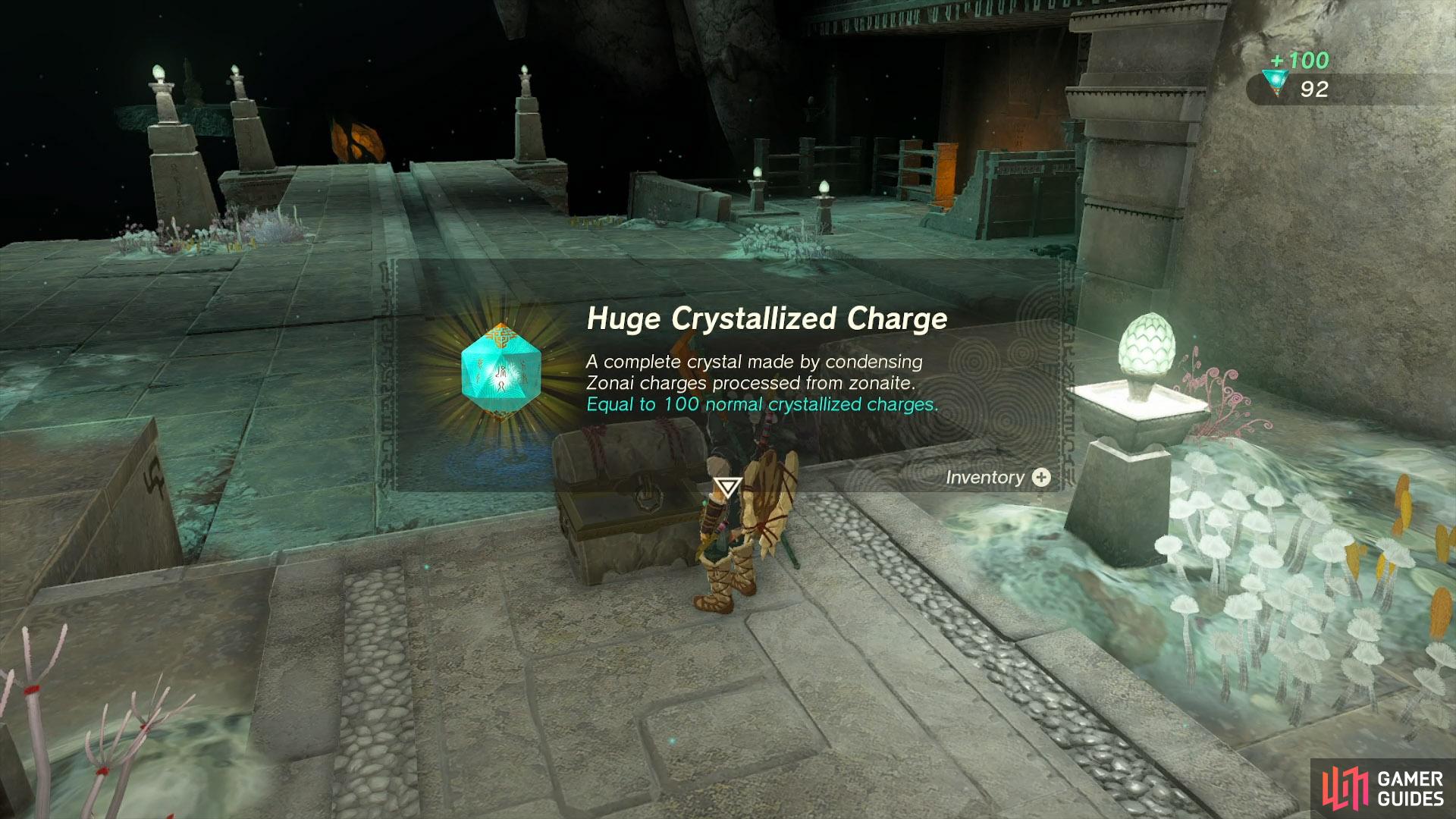The Huge Crystallized Charge reward for beating Master Kohga
