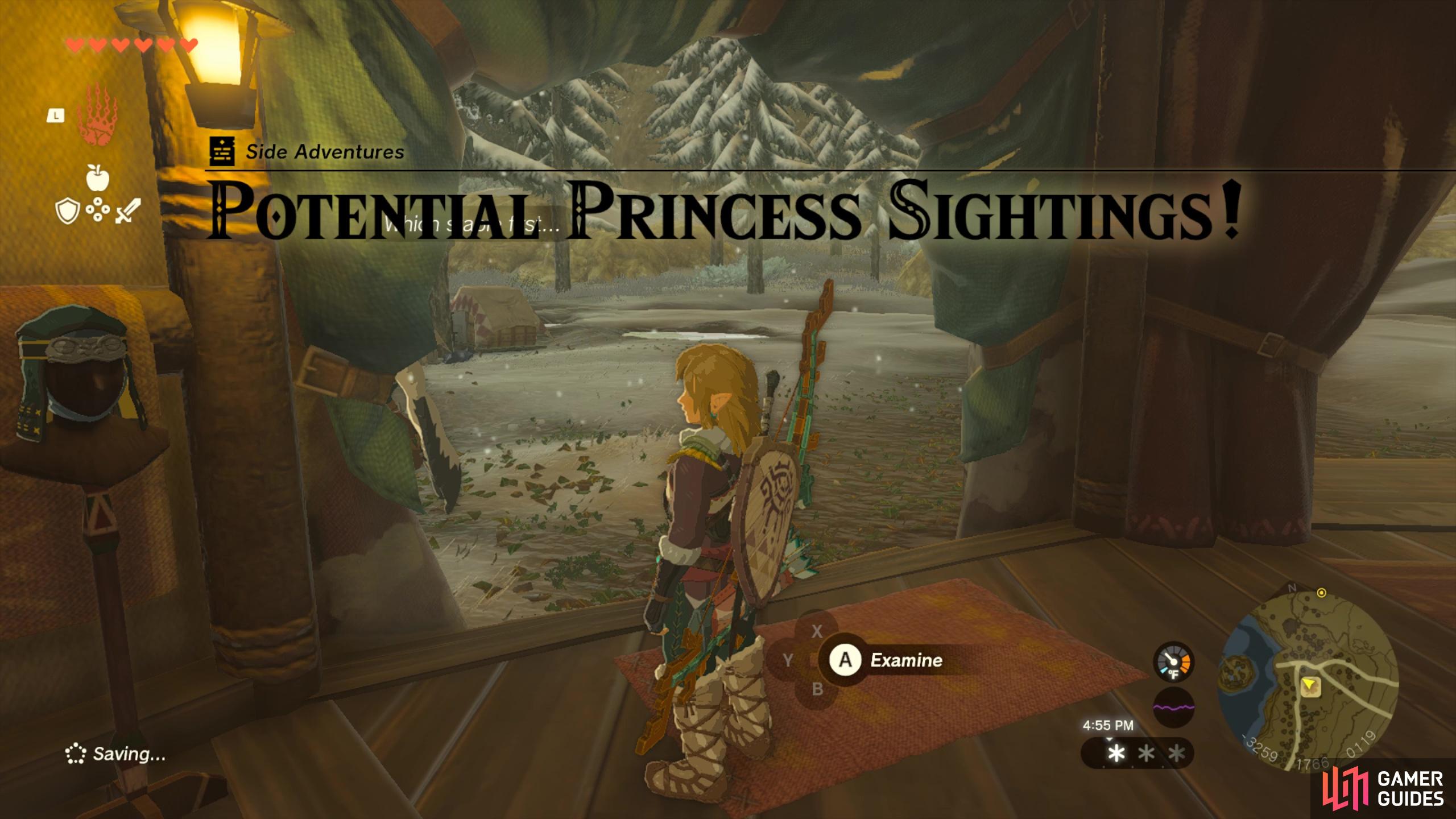 Potential Princess Sightings! Side Adventure. 