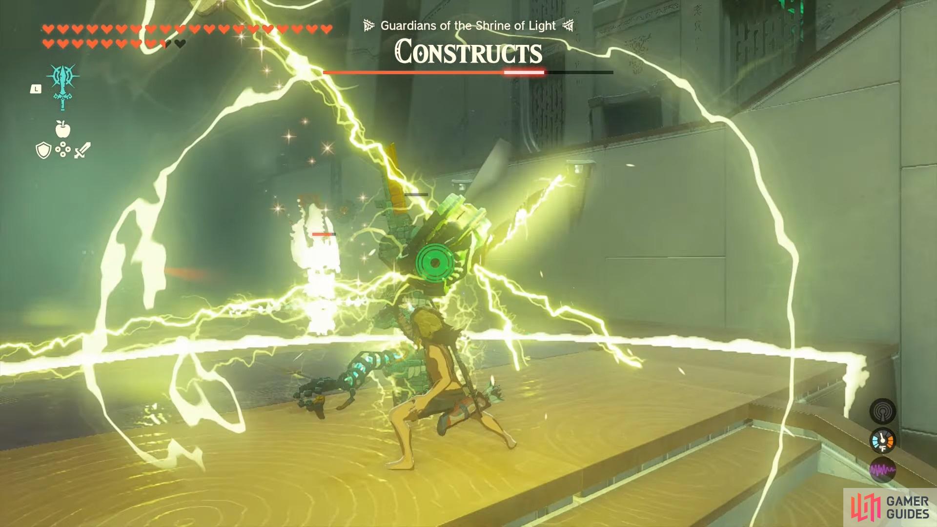 Using the fused !Shock Emitter weapon to electrocute the remaining enemies