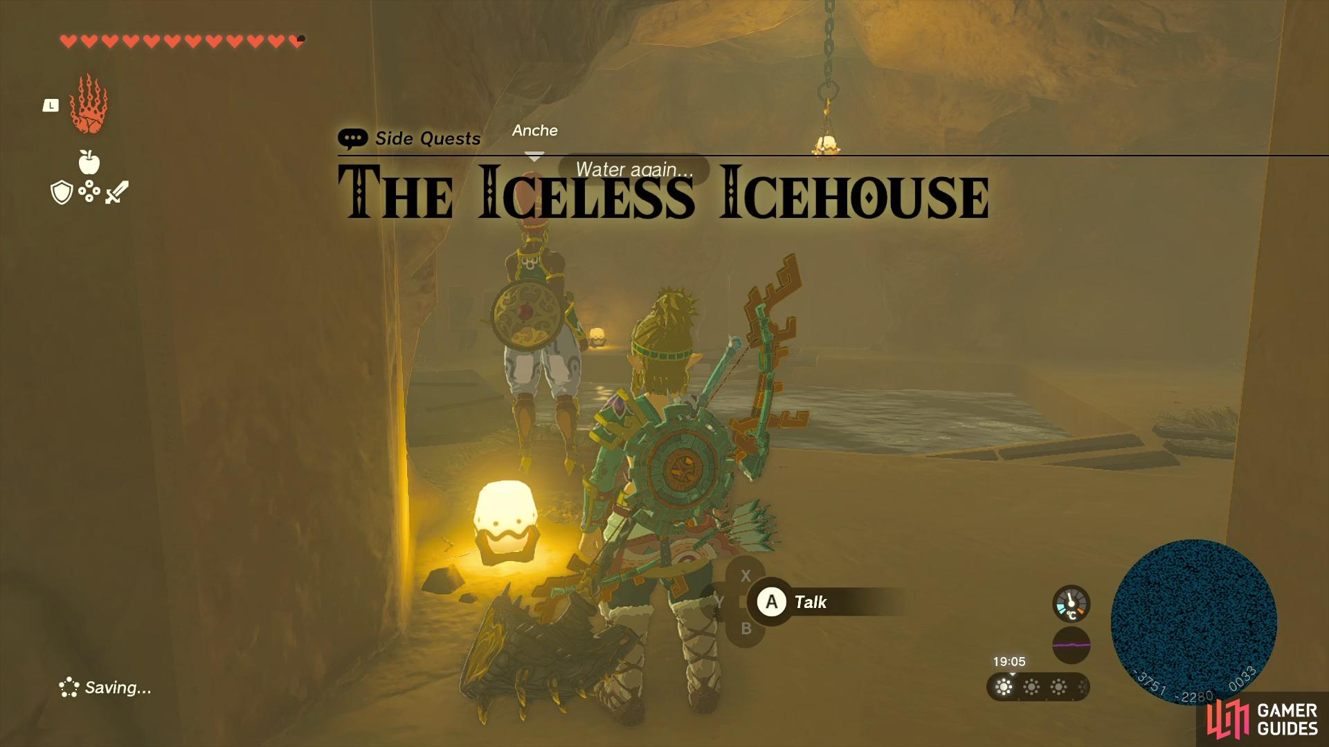 The Iceless Icehouse is a Side Quest in the Gerudo region.
