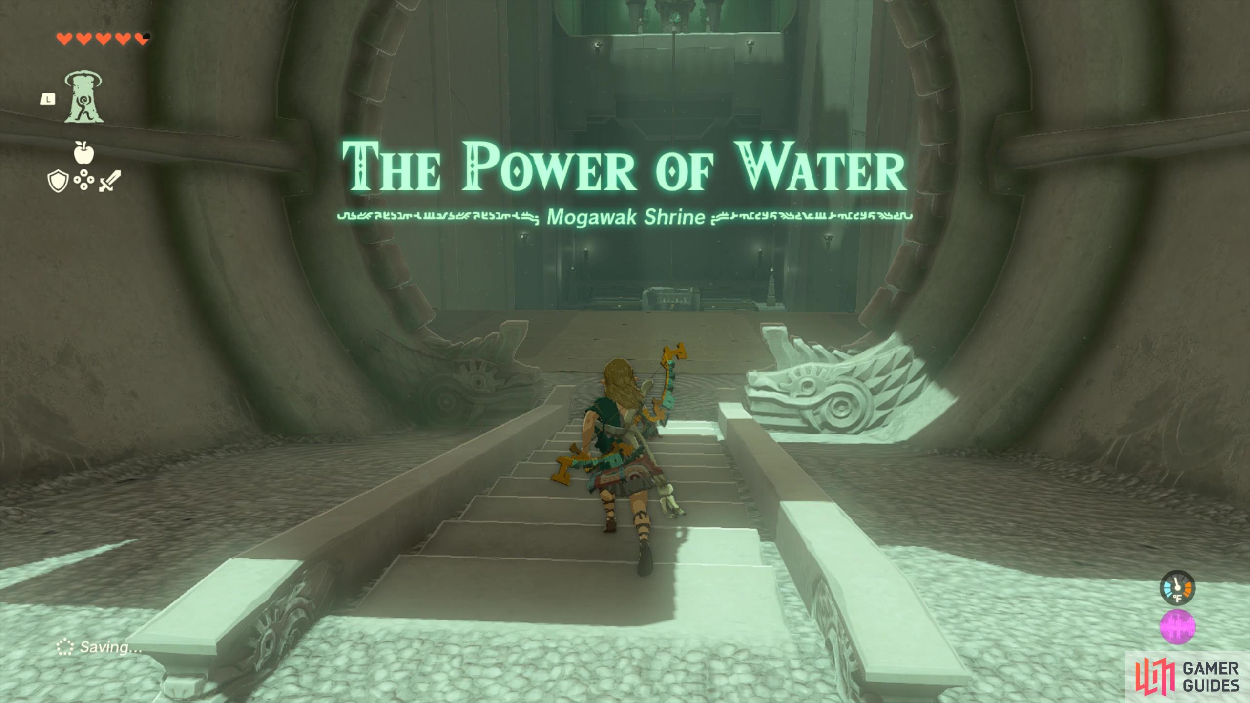 Head to !Zora’s Domain and complete !Mogawak Shrine with the help of this guide.