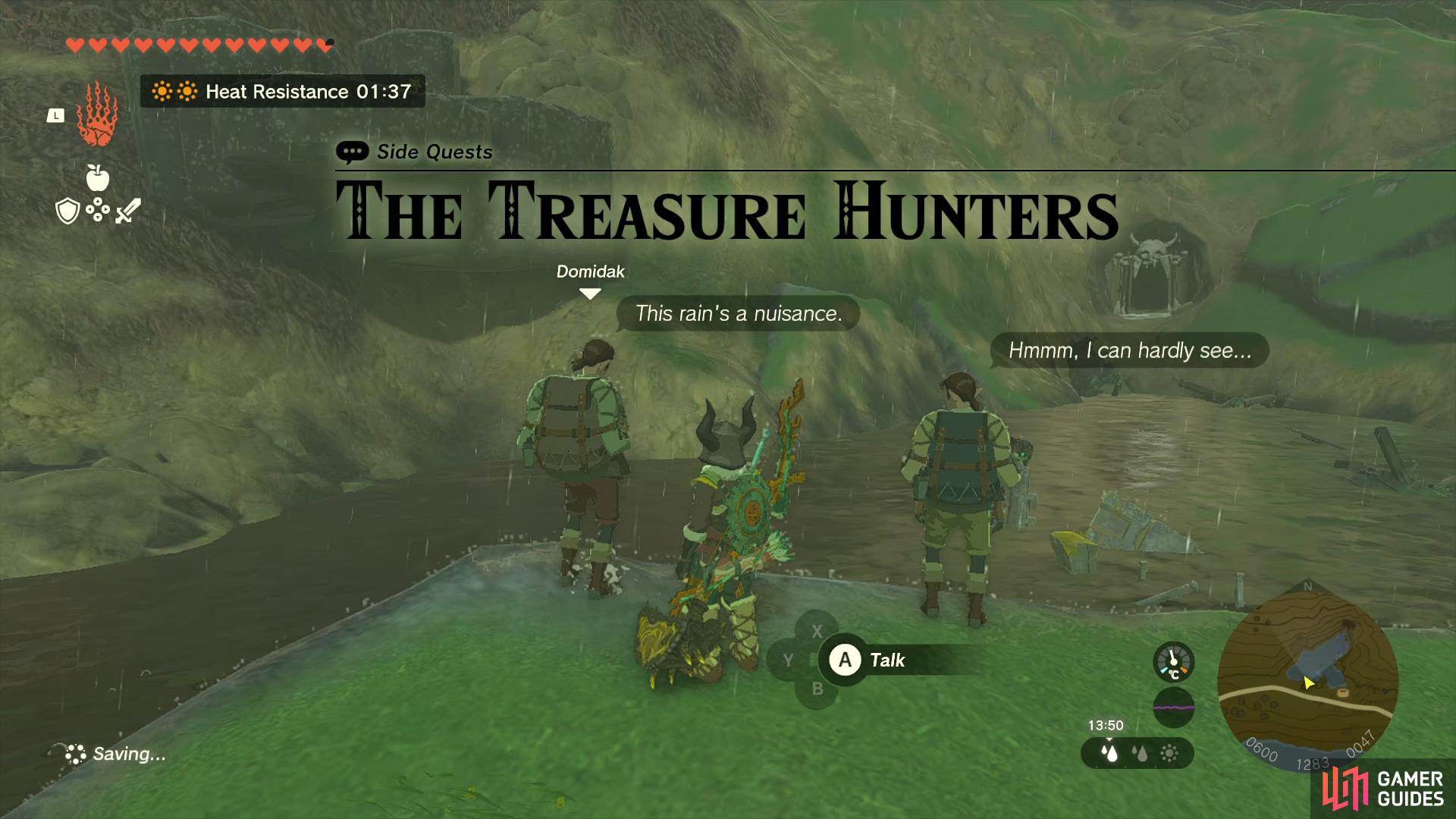The Treasure Hunters is a simple side quest in Zelda Tears of the Kingdom.