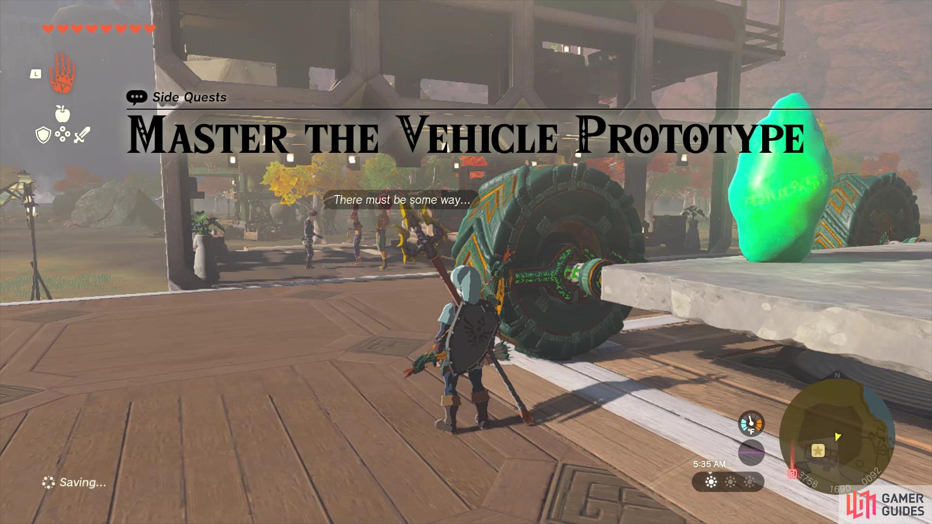 The Master the Vehicle Prototype side quest is found right outside of Tarrey Town.