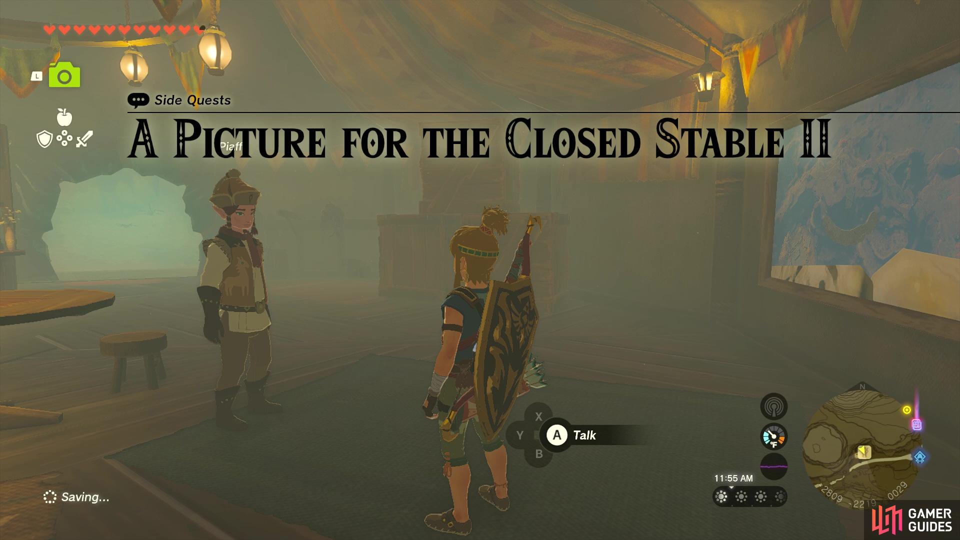 A Picture for the Closed Stable II Walkthrough - Gerudo Region - Side ...