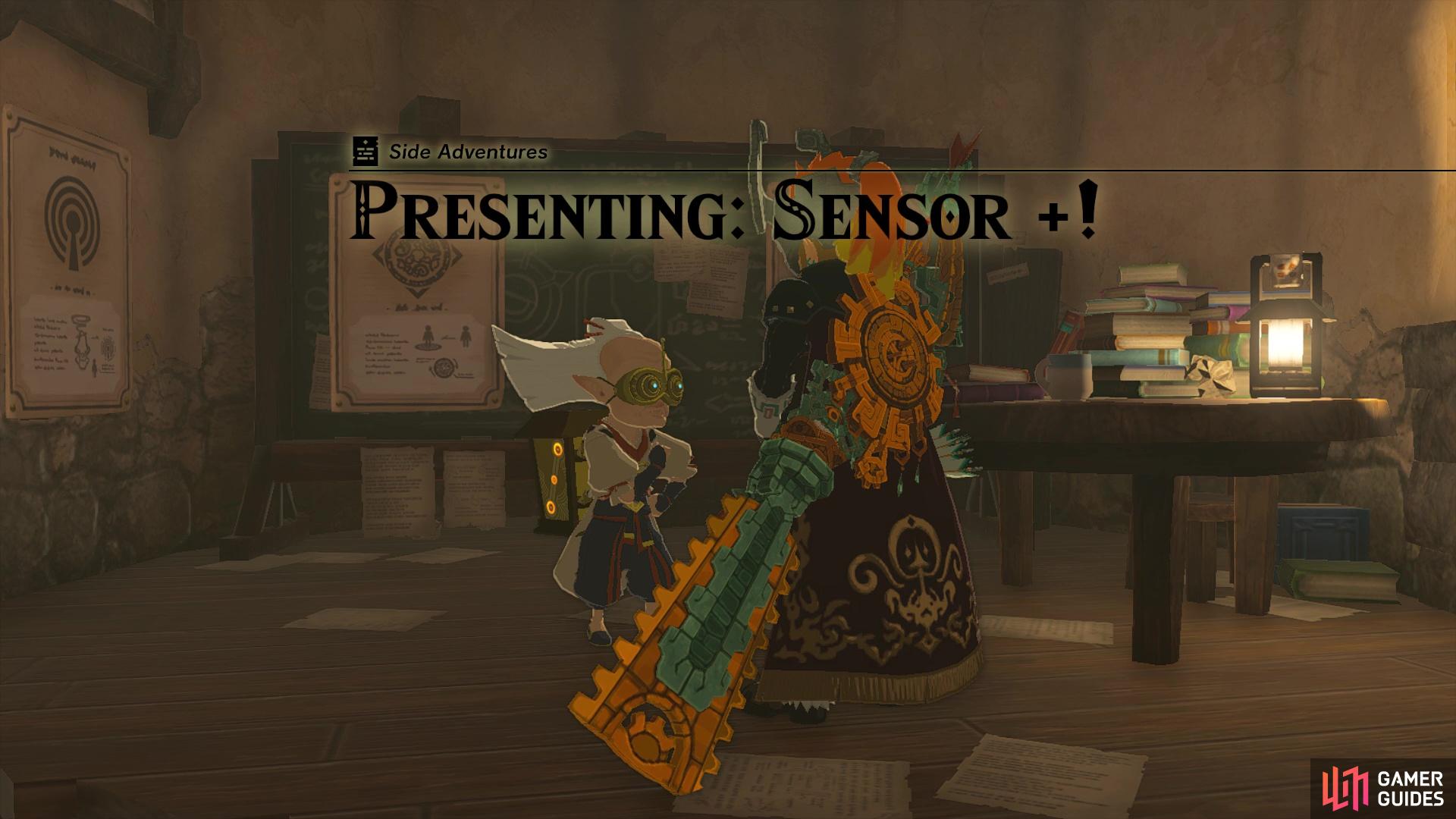 You can get the Sensor + quest at the same time as Travel Medallion and Hero’s Path Mode.